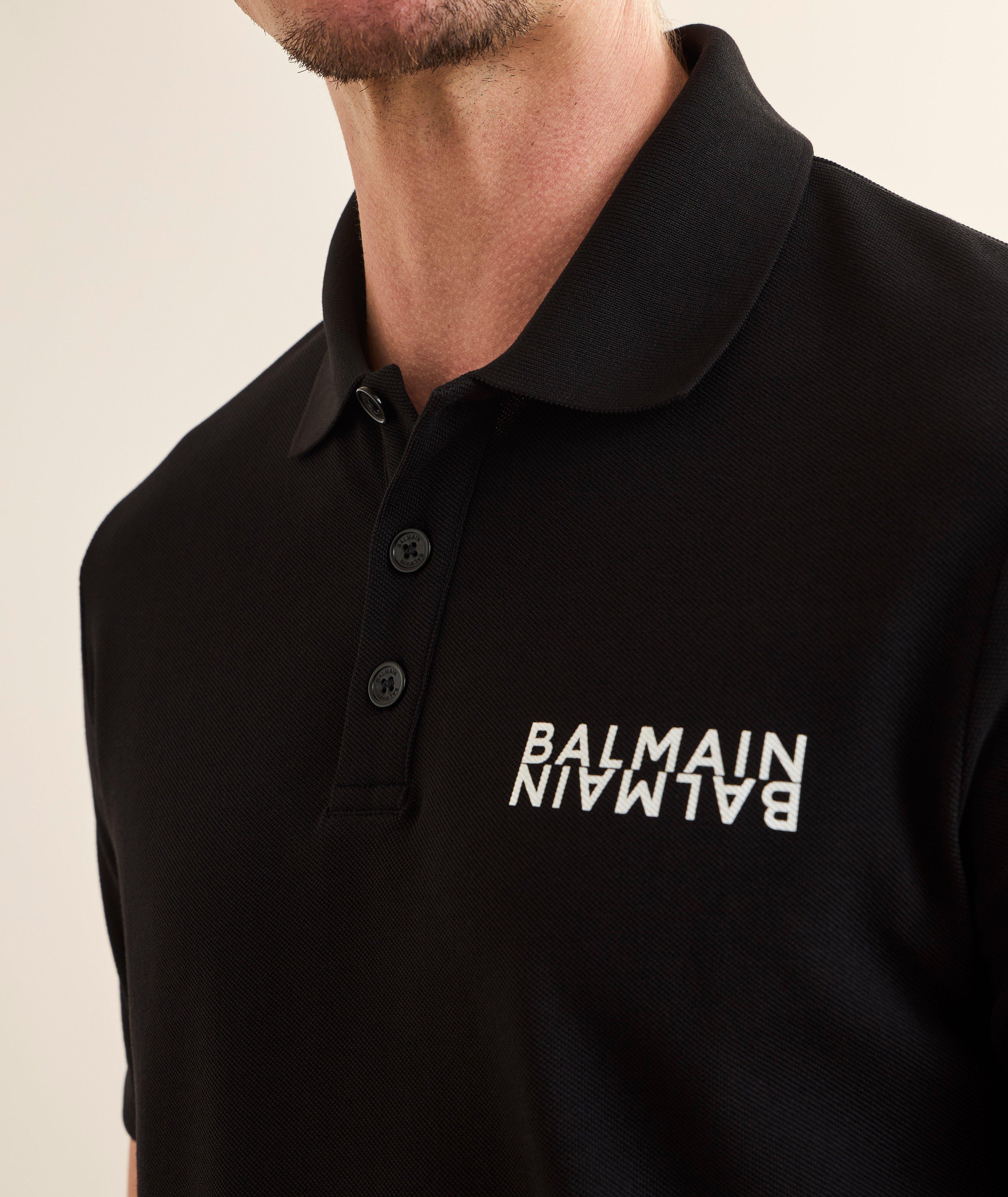 Logo-Print Cotton Piqué Polo  image 3