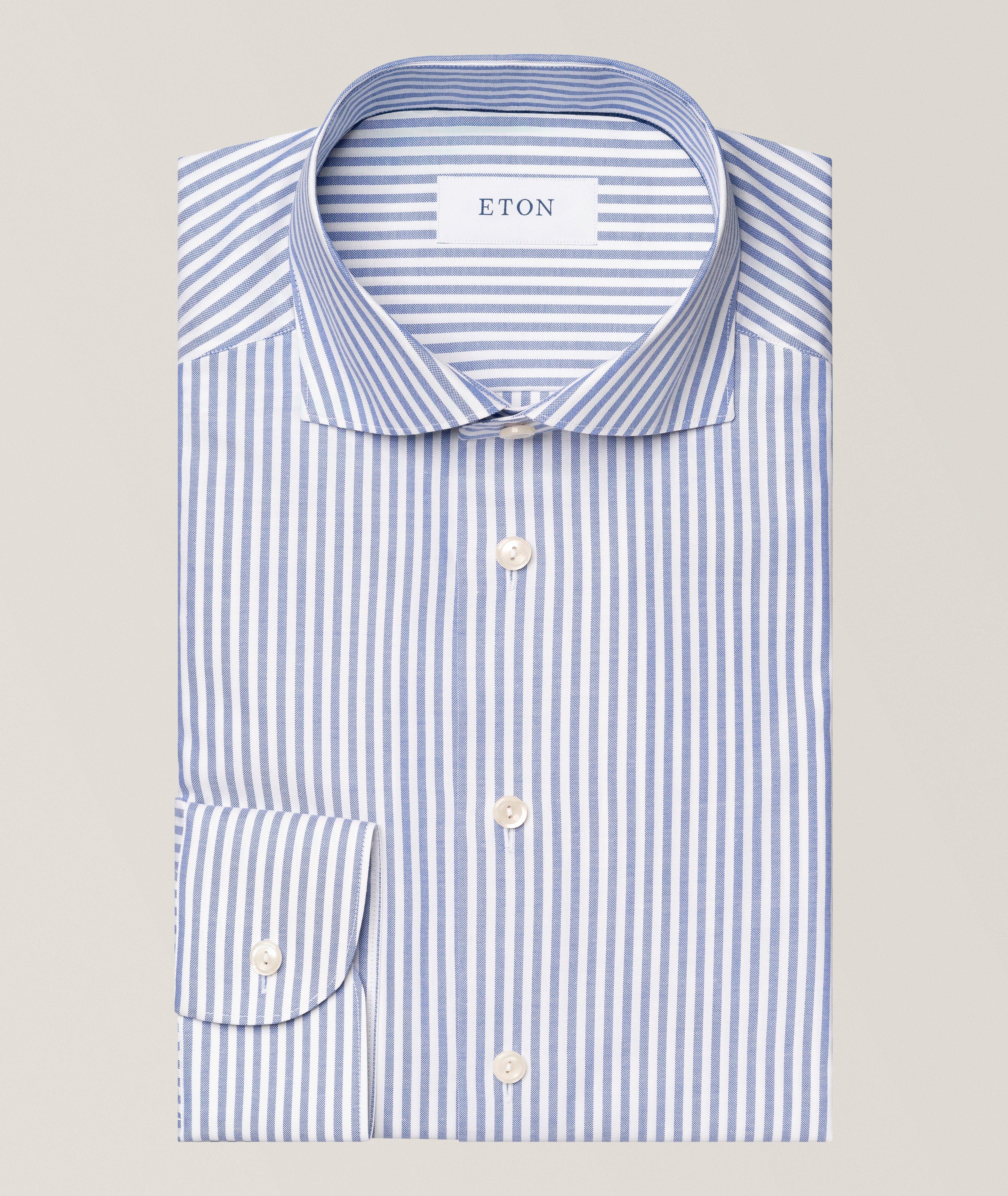 Eton Chemise habillée Oxford emblématique rayures coupe-contemporaine