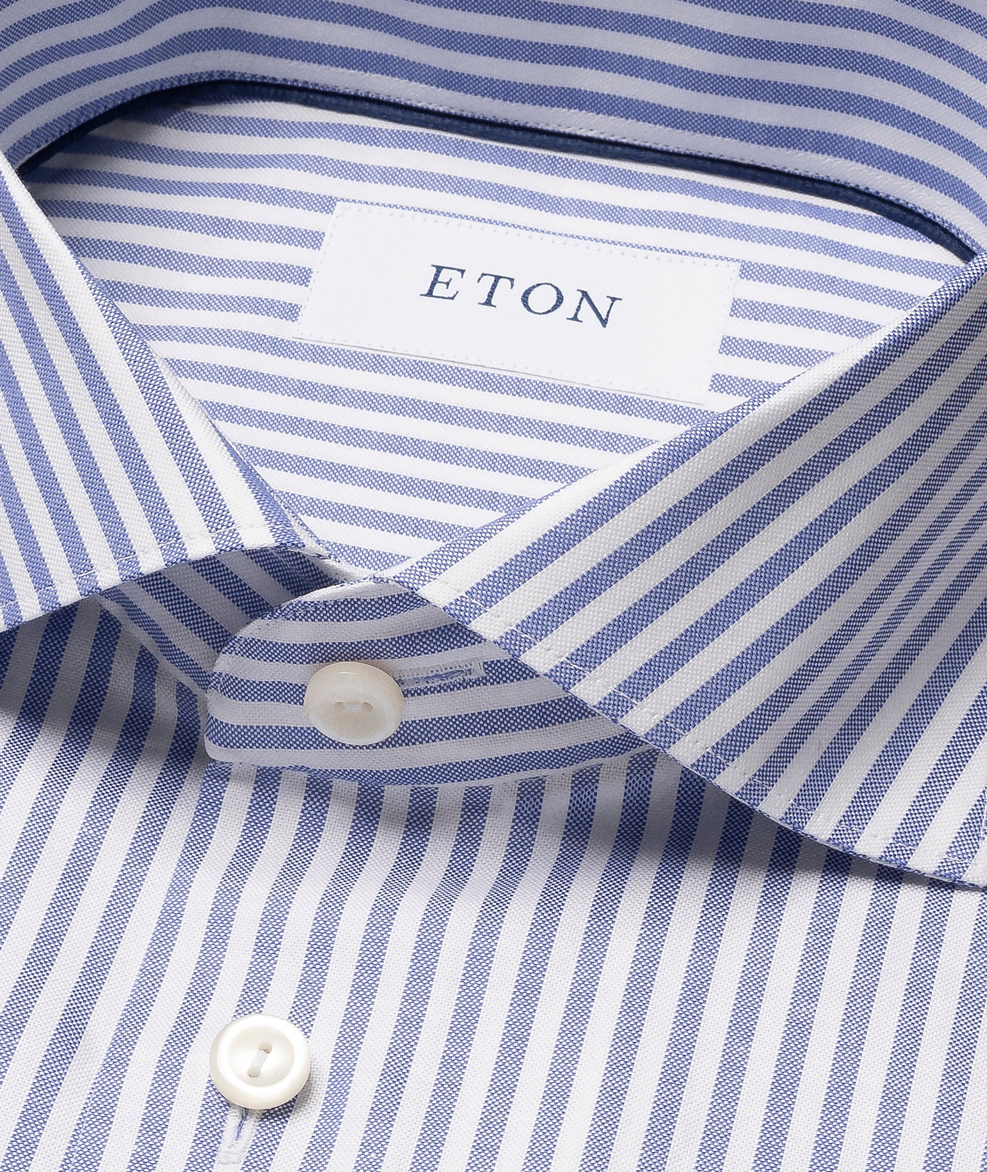 Chemise habillée Oxford emblématique rayures coupe-contemporaine image 1