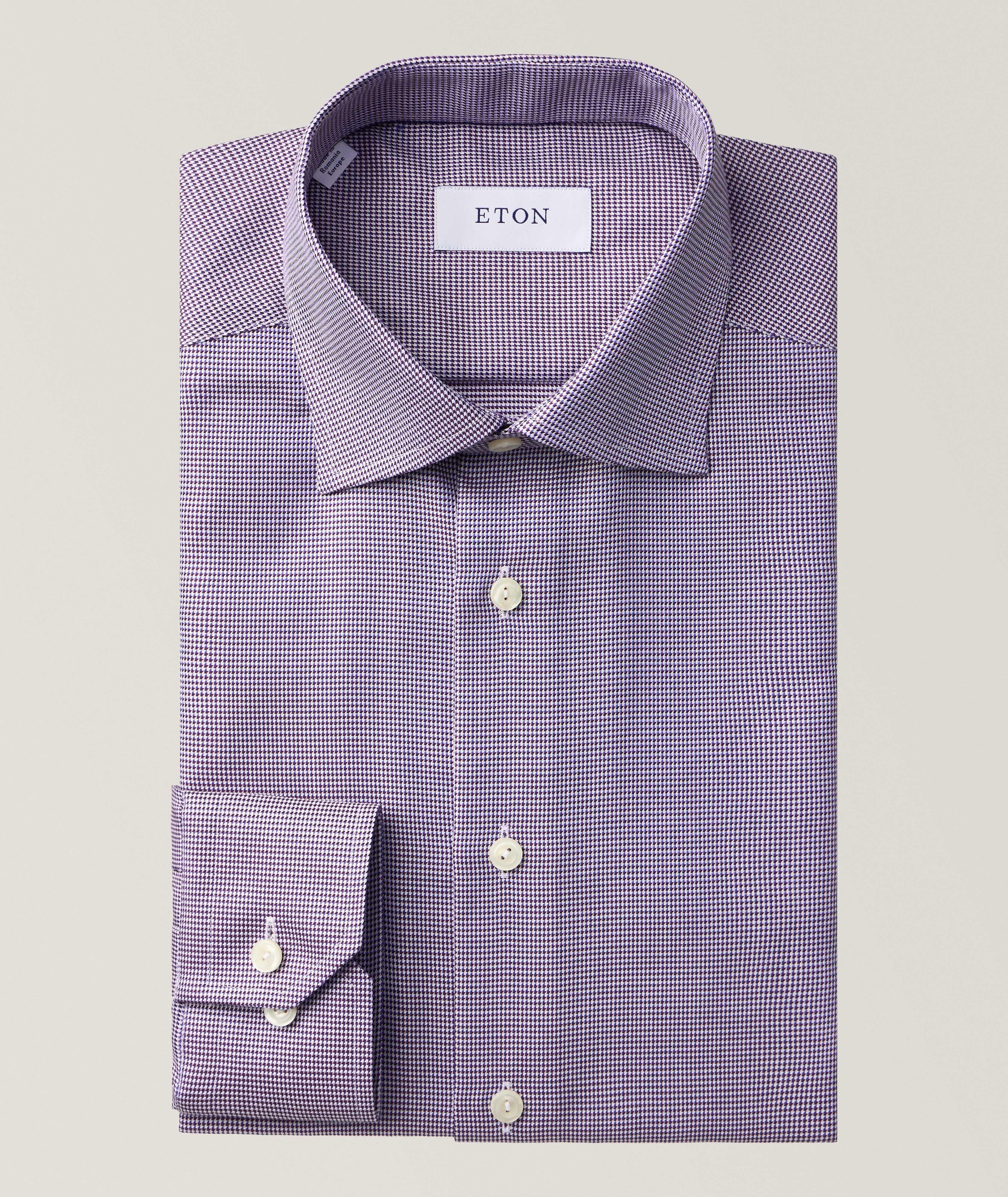 Eton Slim-Fit Textured Twill Dress Shirt