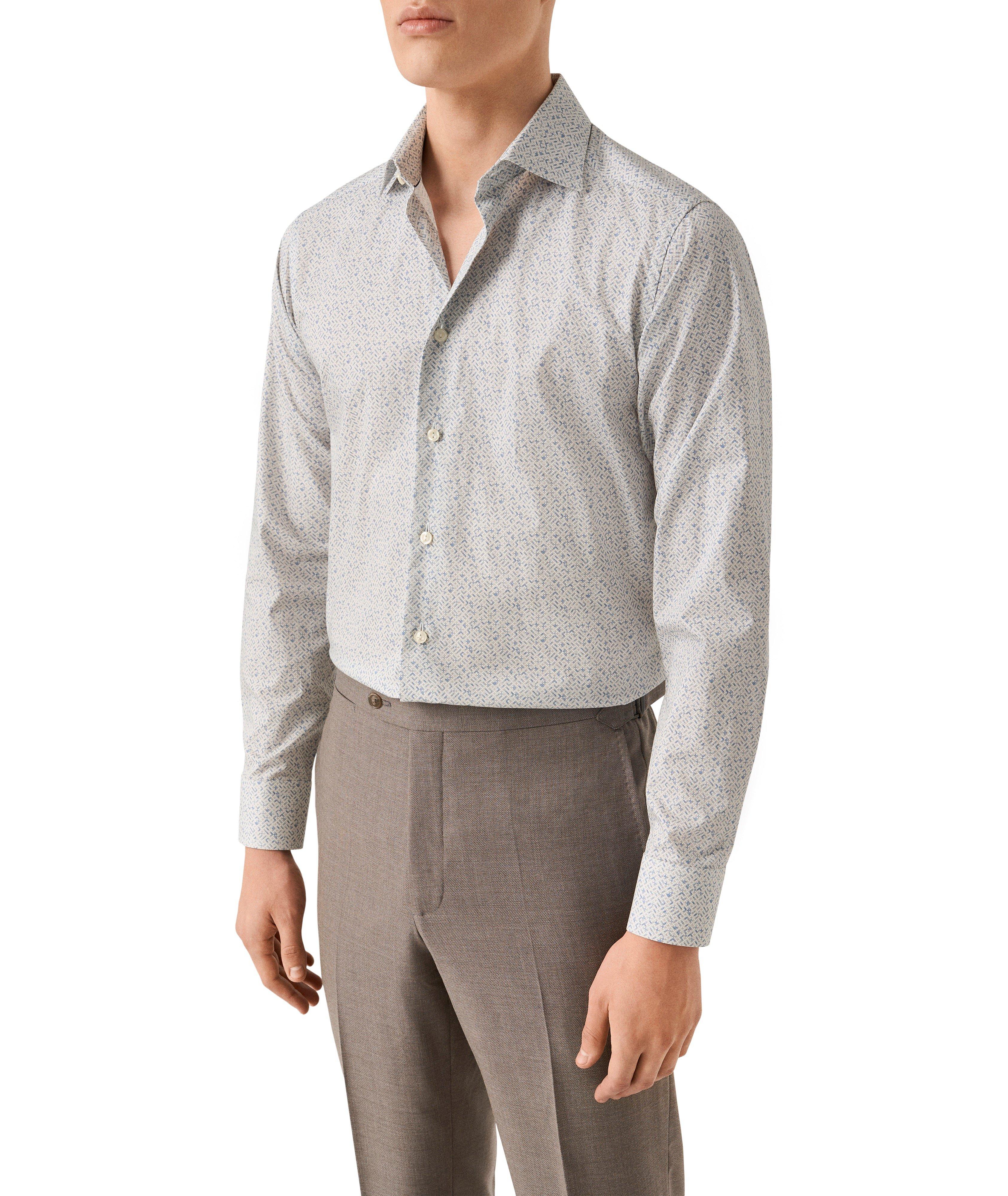 Chemise sergé emblématique géométrique coupe-ajustée image 2