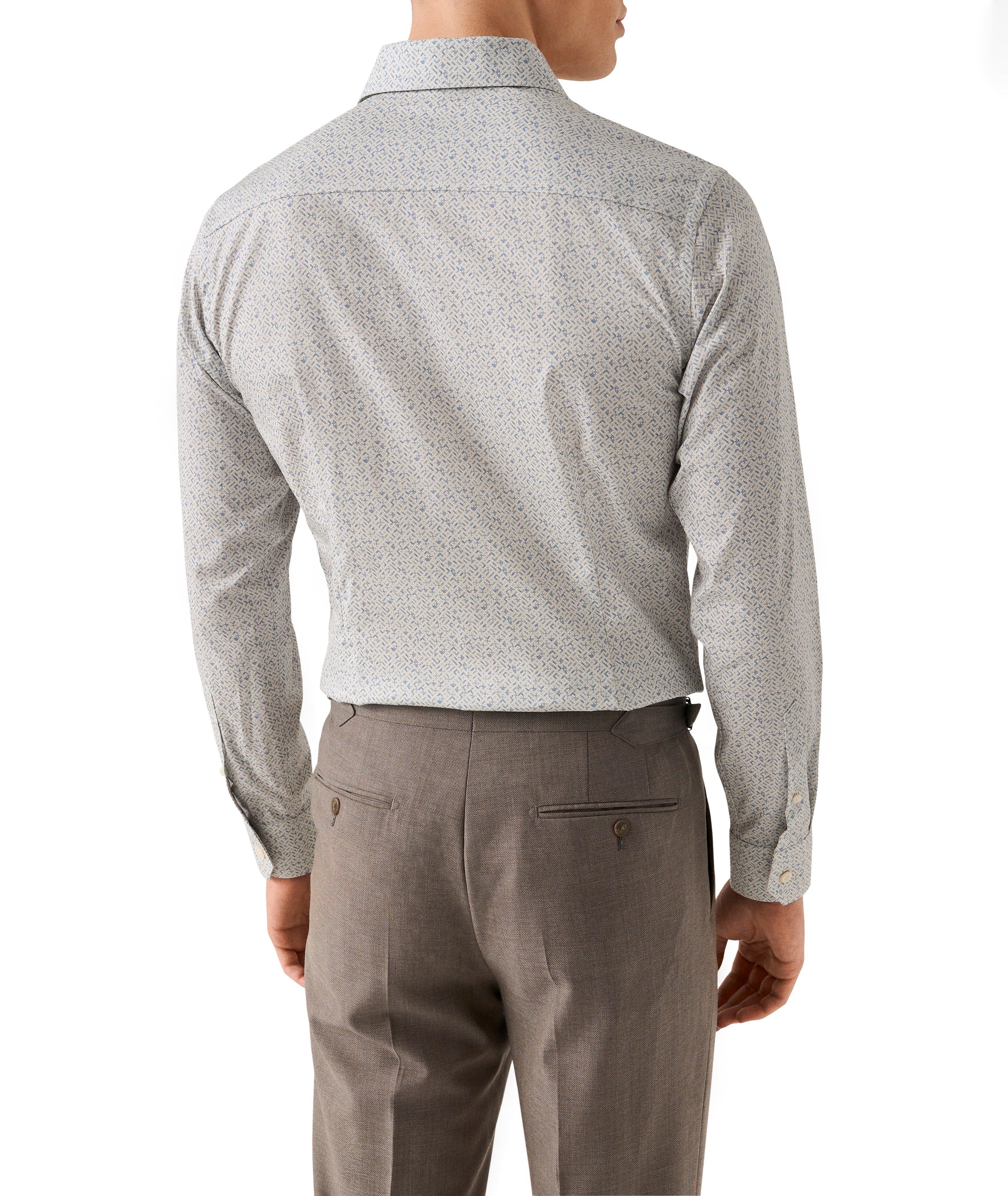 Chemise sergé emblématique géométrique coupe-ajustée image 3