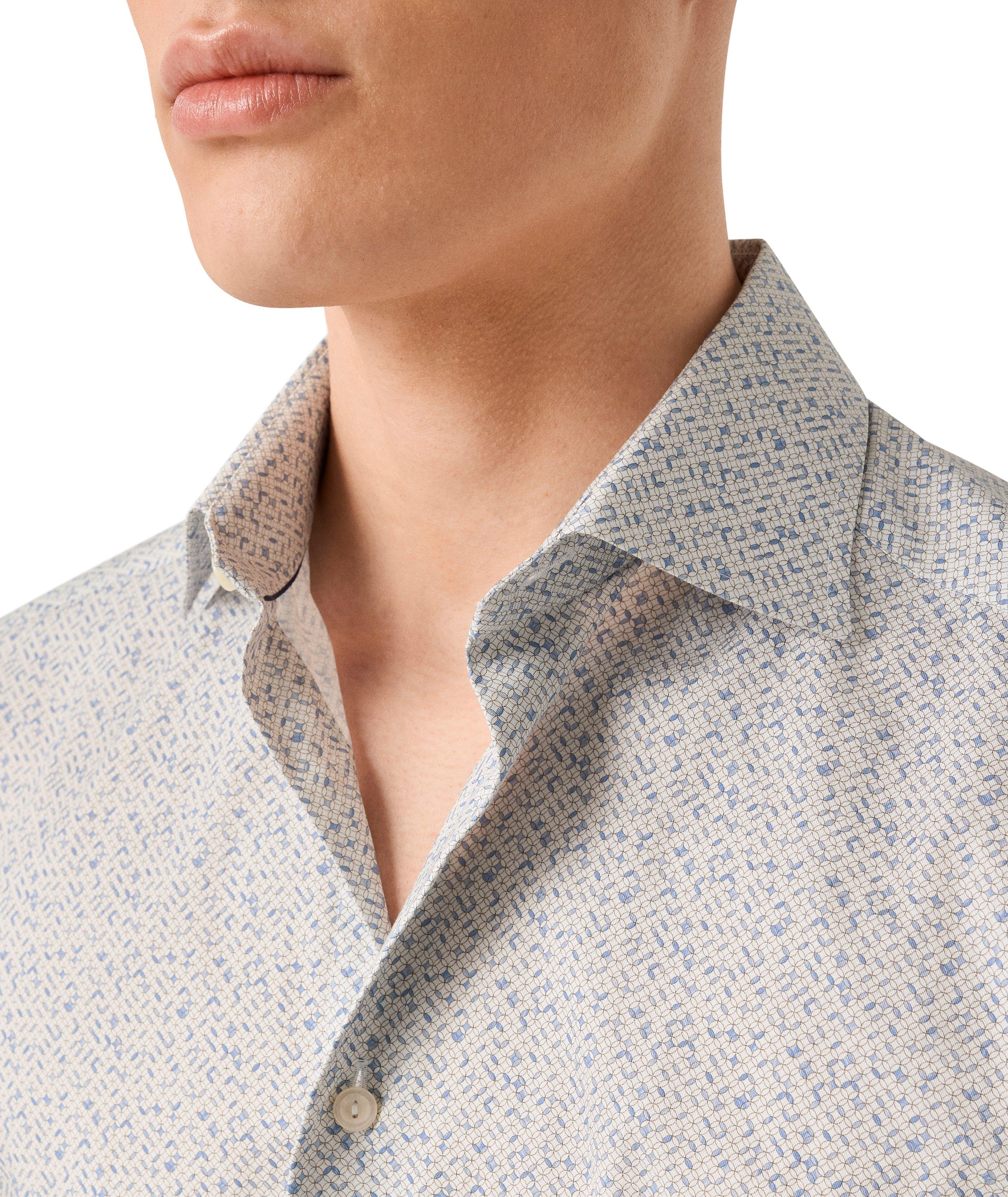 Chemise sergé emblématique géométrique coupe-ajustée image 4