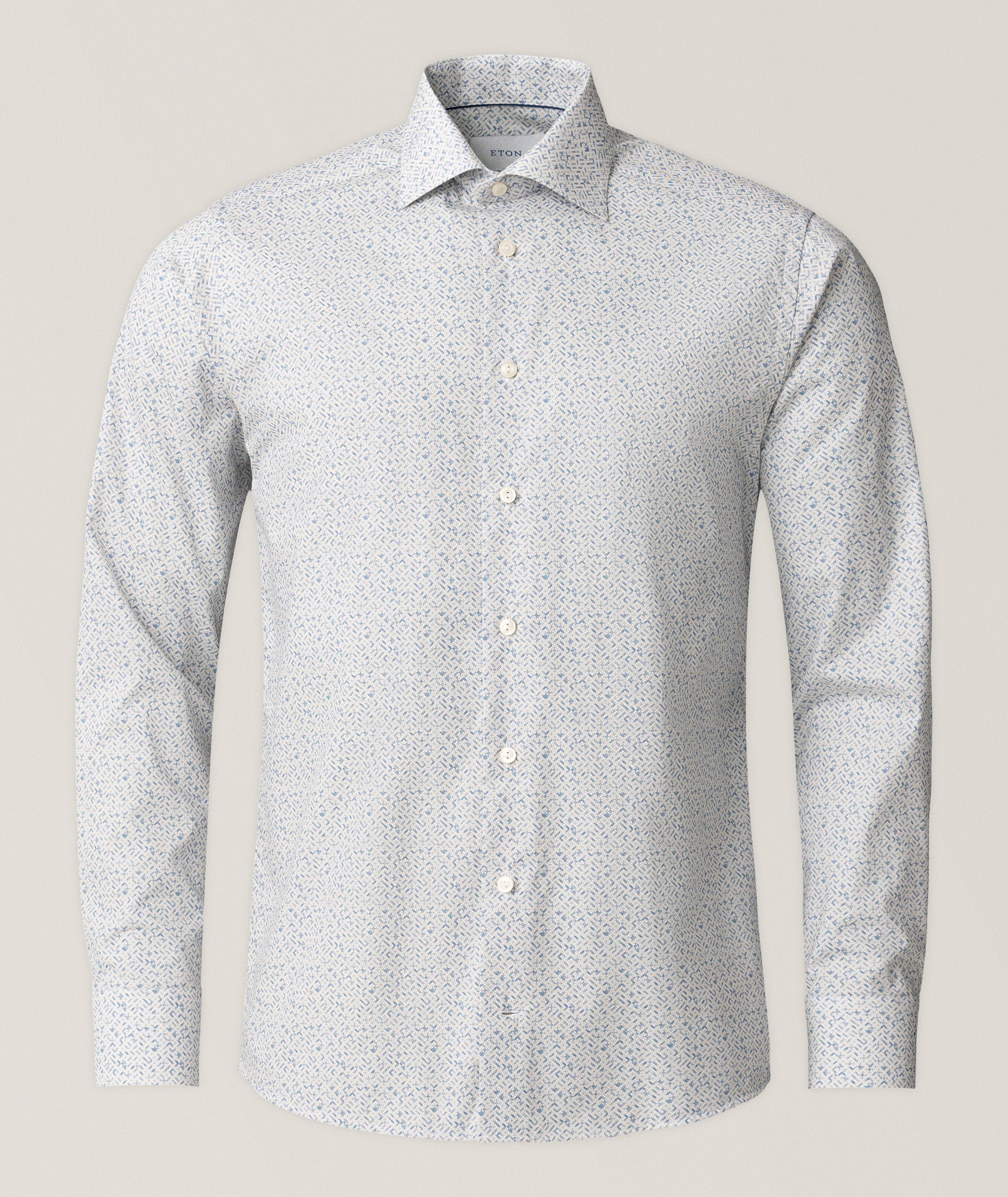 Chemise sergé emblématique géométrique coupe-ajustée image 6