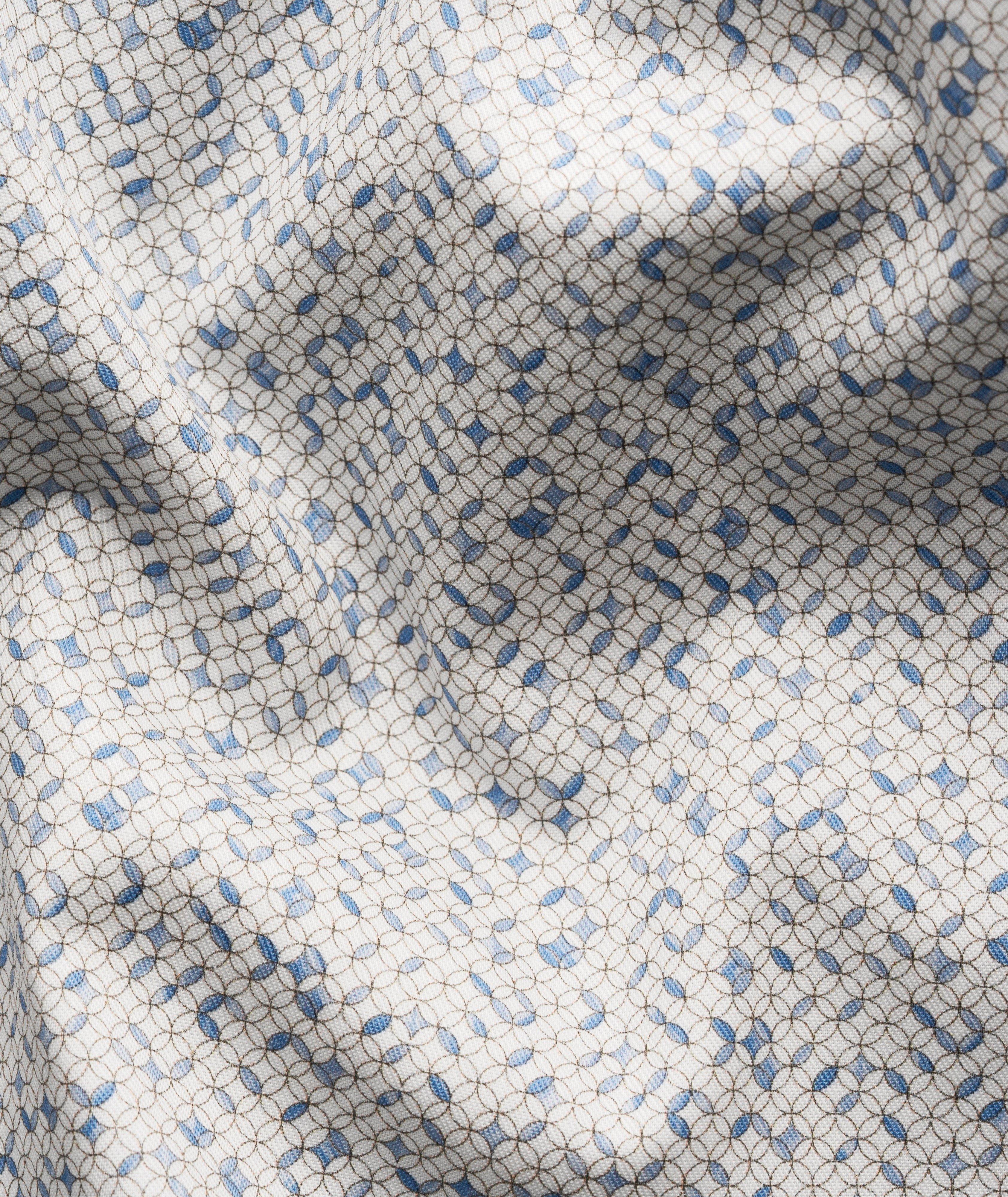 Chemise sergé emblématique géométrique coupe-ajustée image 7
