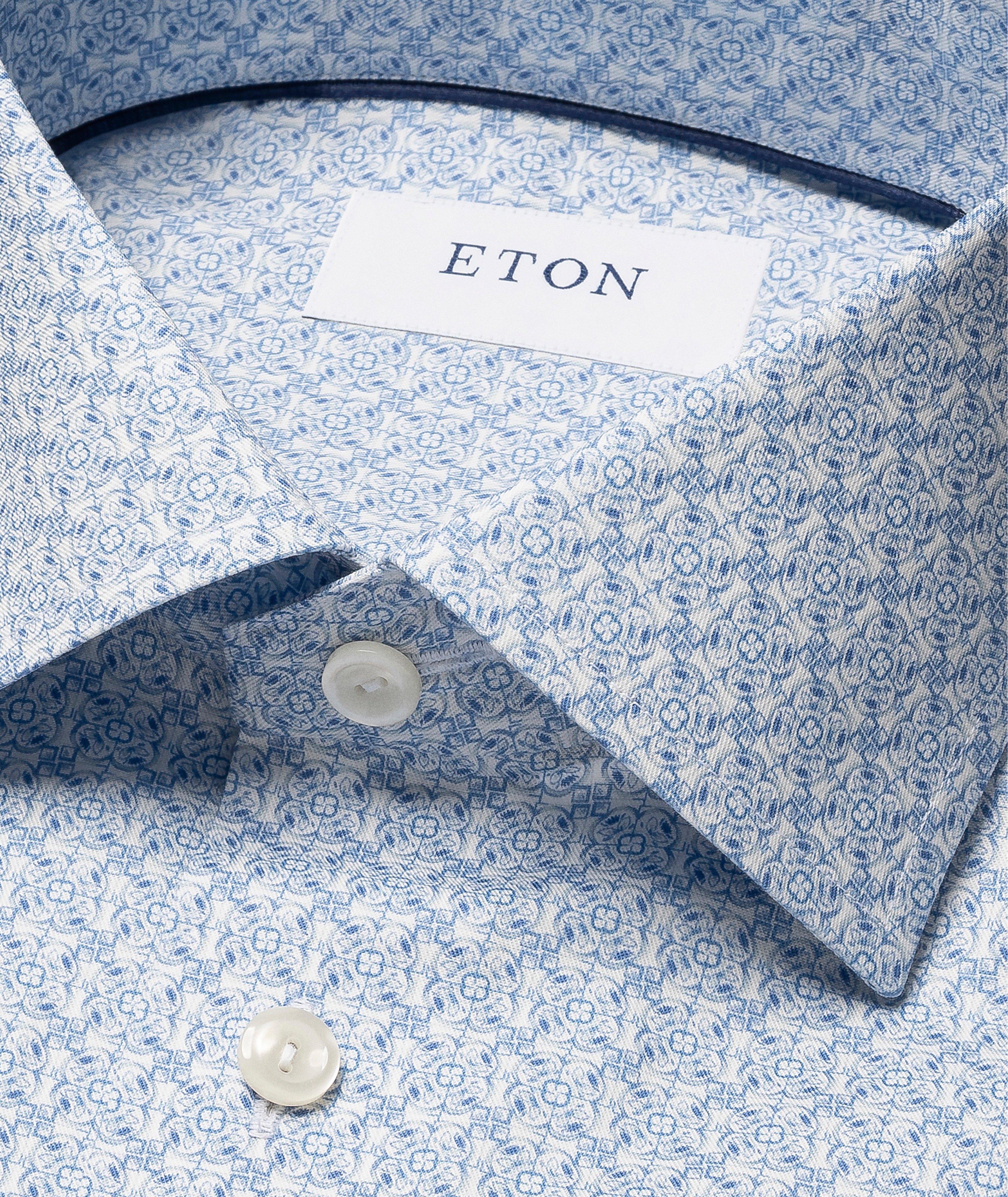 Chemise sergé emblématique géométrique coupe-contemporaine image 1