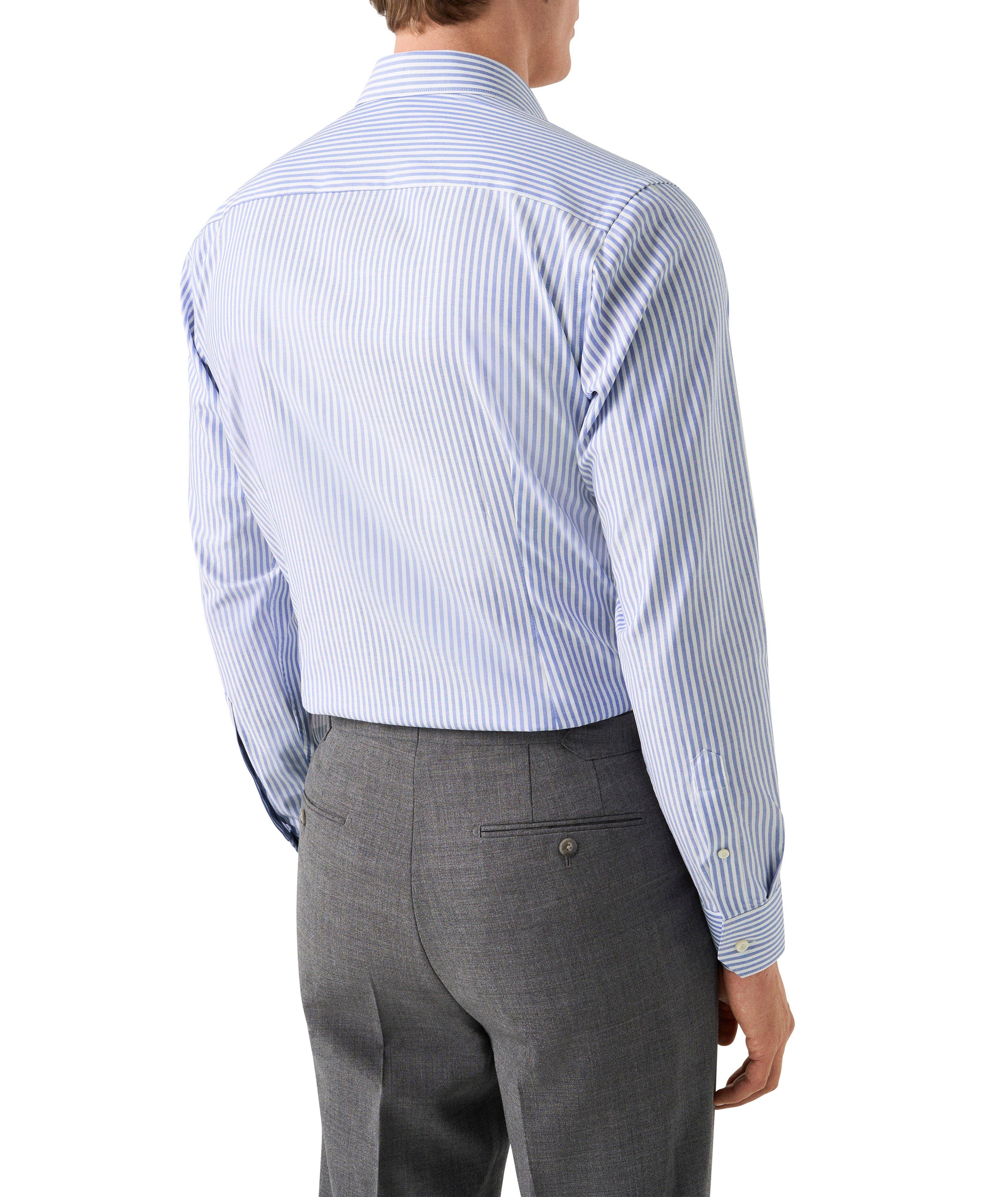 Slim-Fit Striped Signature Oxford Dress Shirt image 3