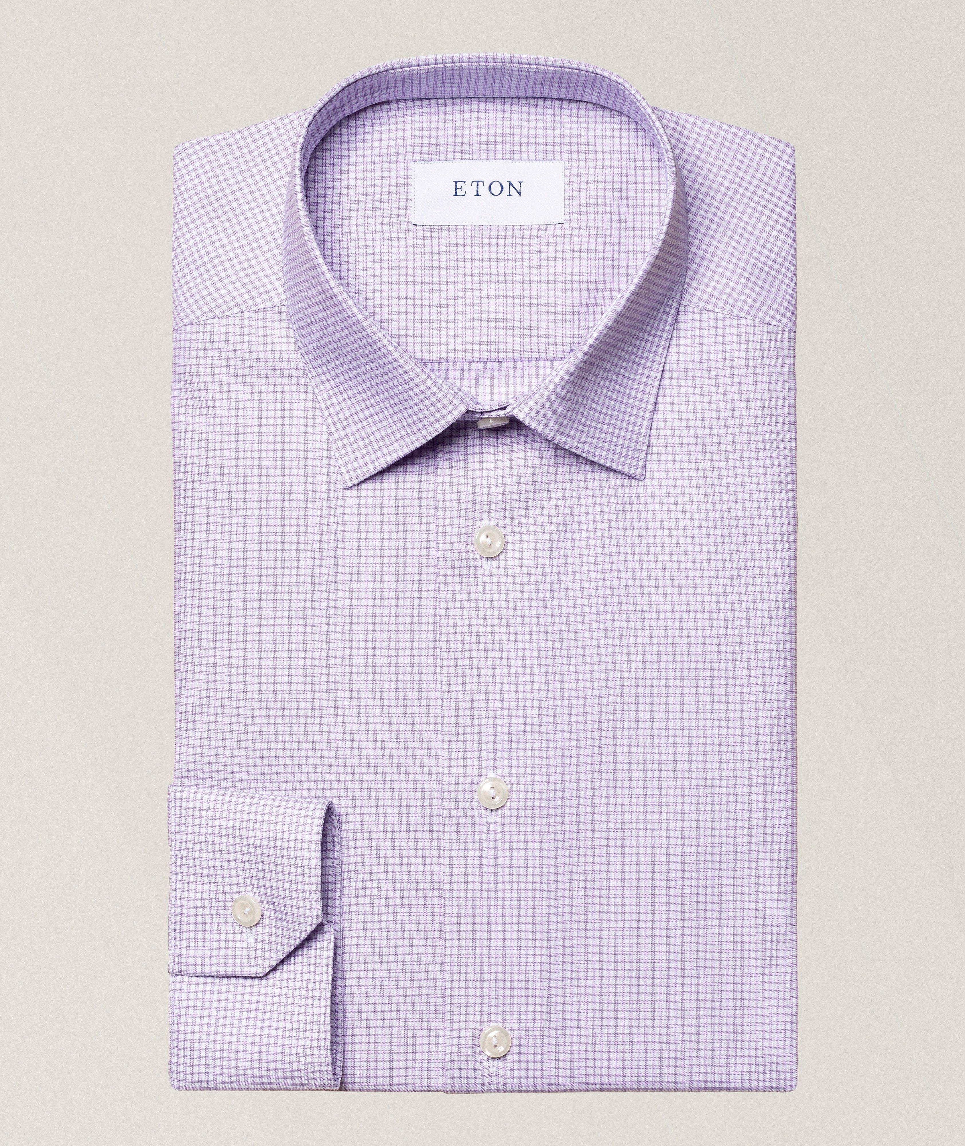 Eton Slim-Fit Check Cotton Dress Shirt