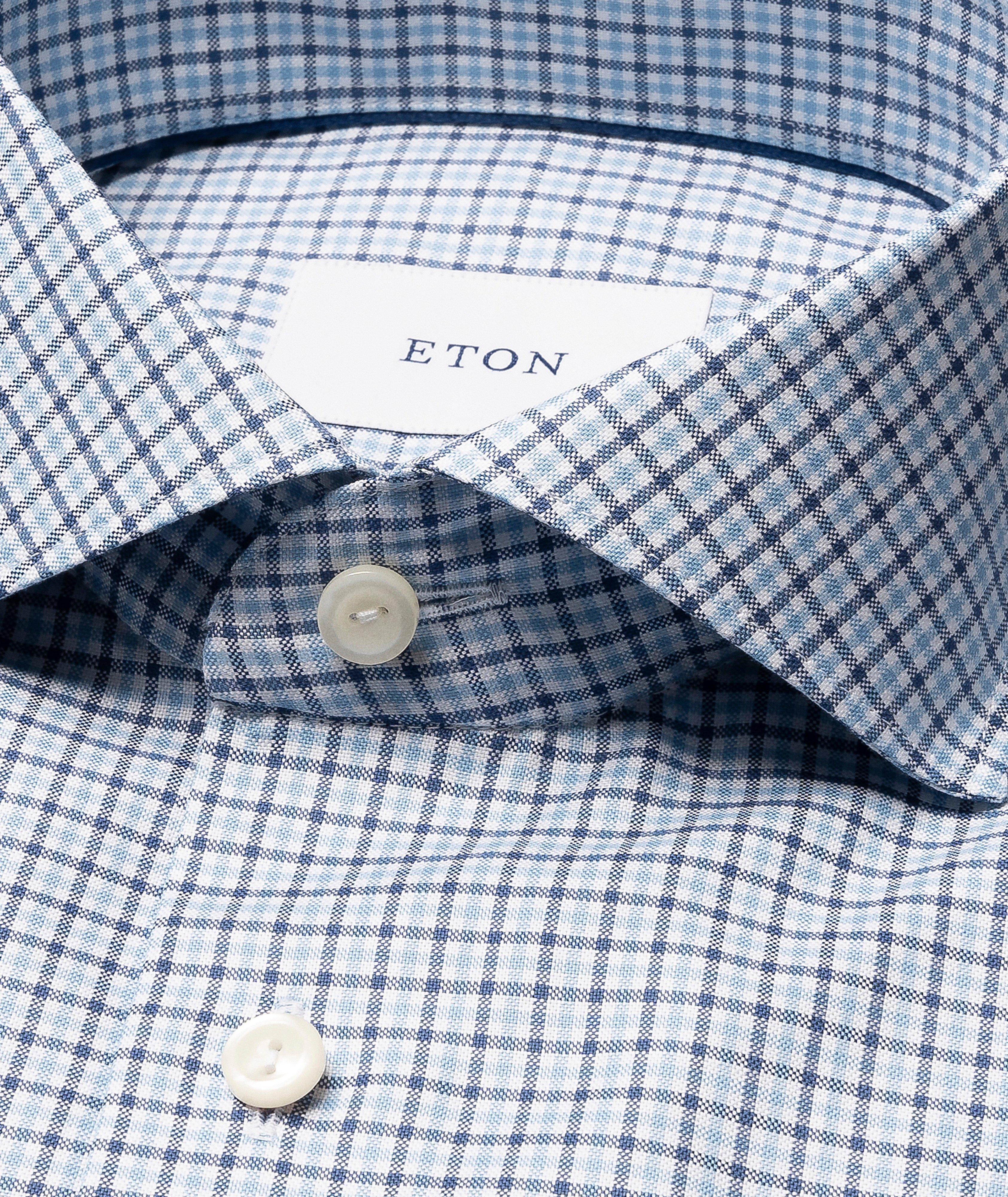 Contemporary-Fit Tattersall Check Cotton Shirt image 1