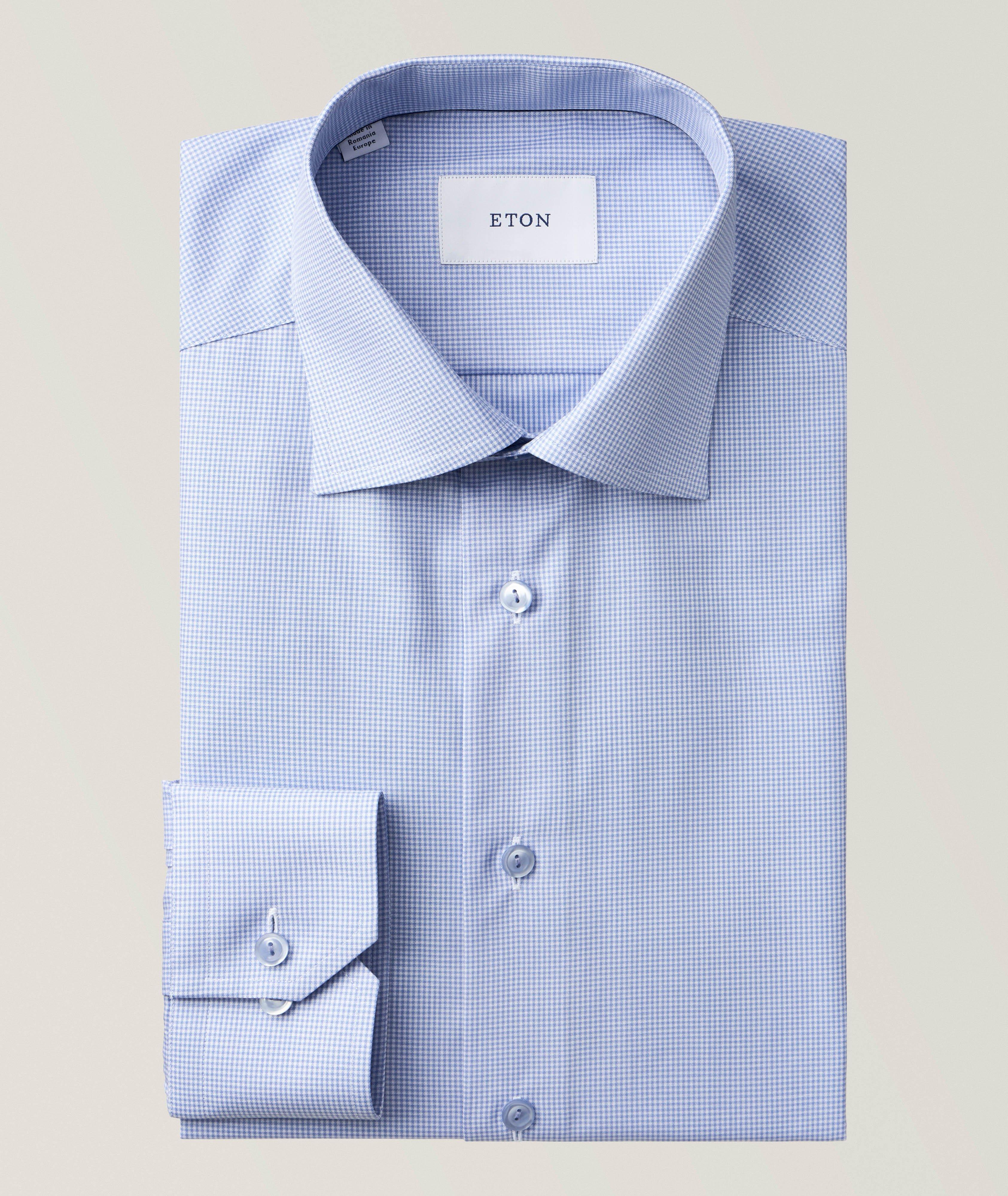 Contemporary-Fit Check Twill Dress Shirt image 0
