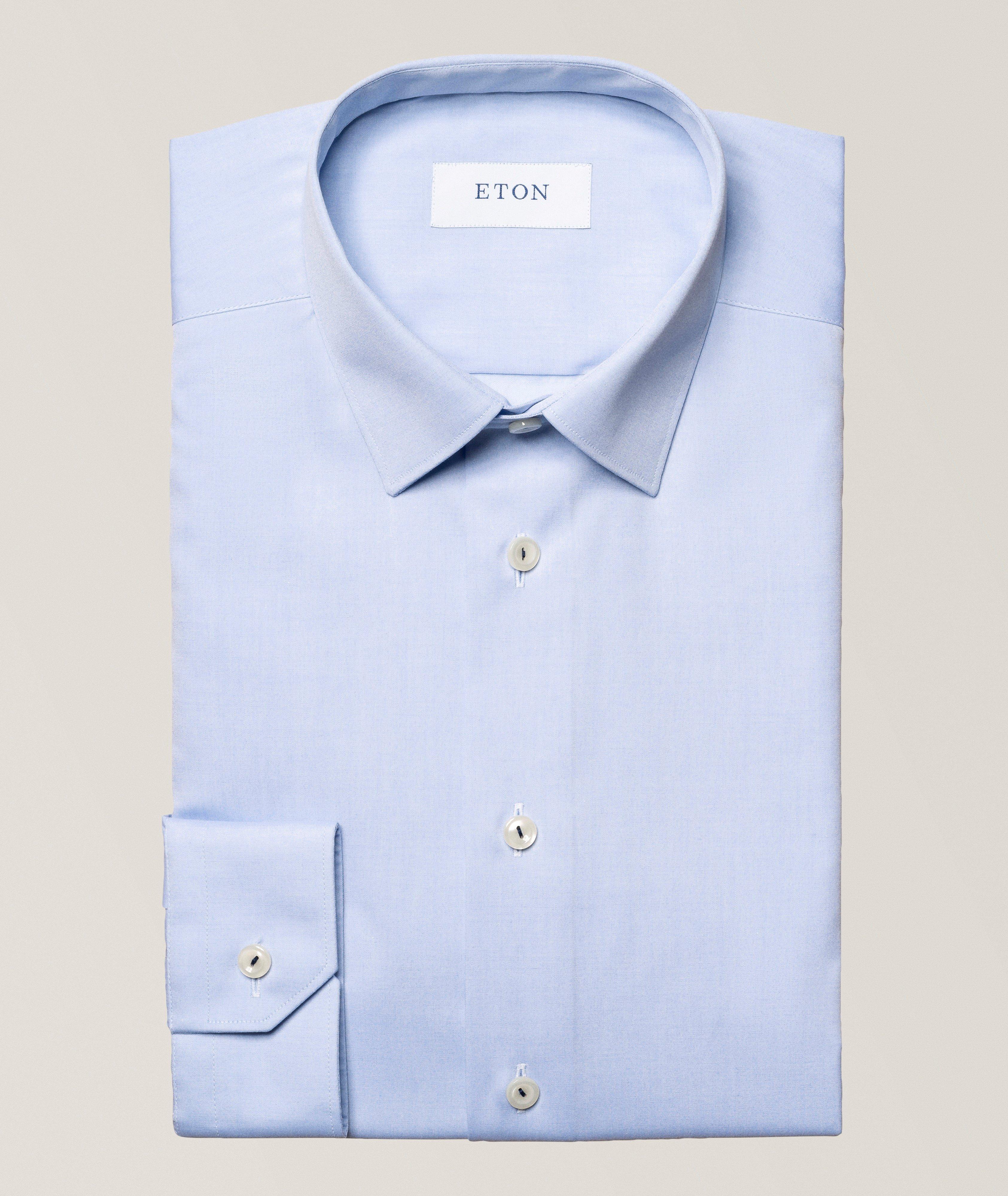 Eton Slim-Fit Cotton Poplin Dress Shirt