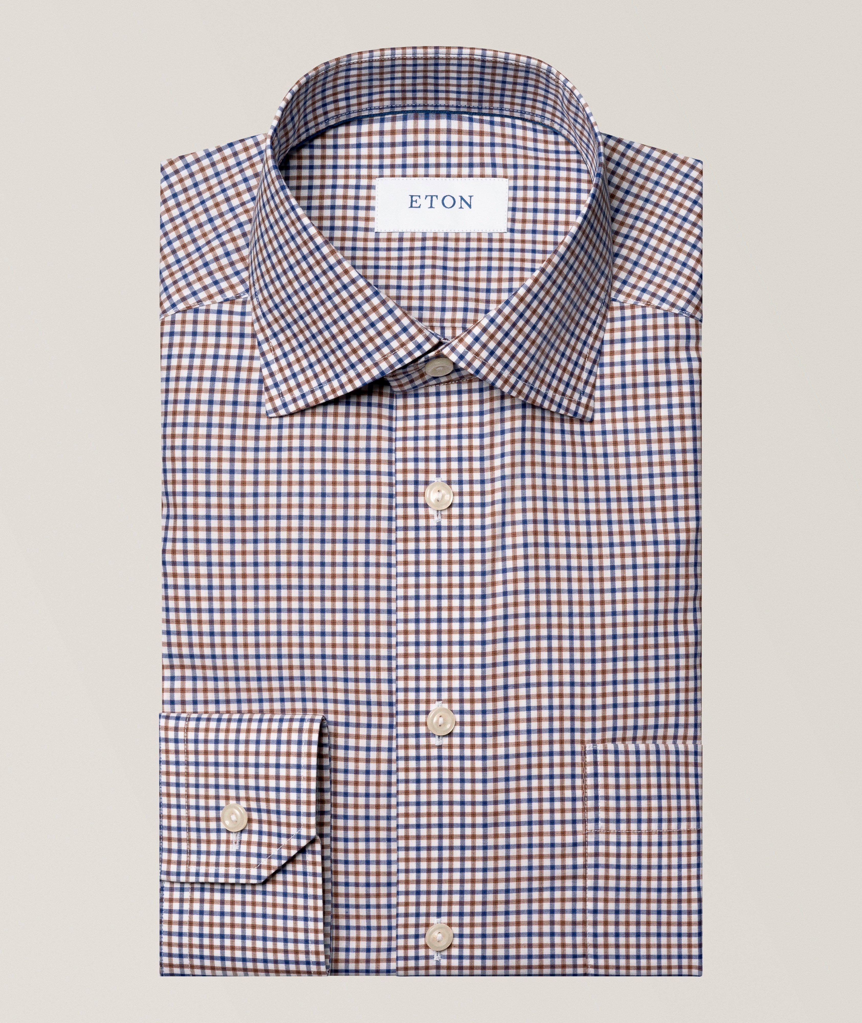 Eton Contemporary-Fit Tattersall Check Cotton Shirt