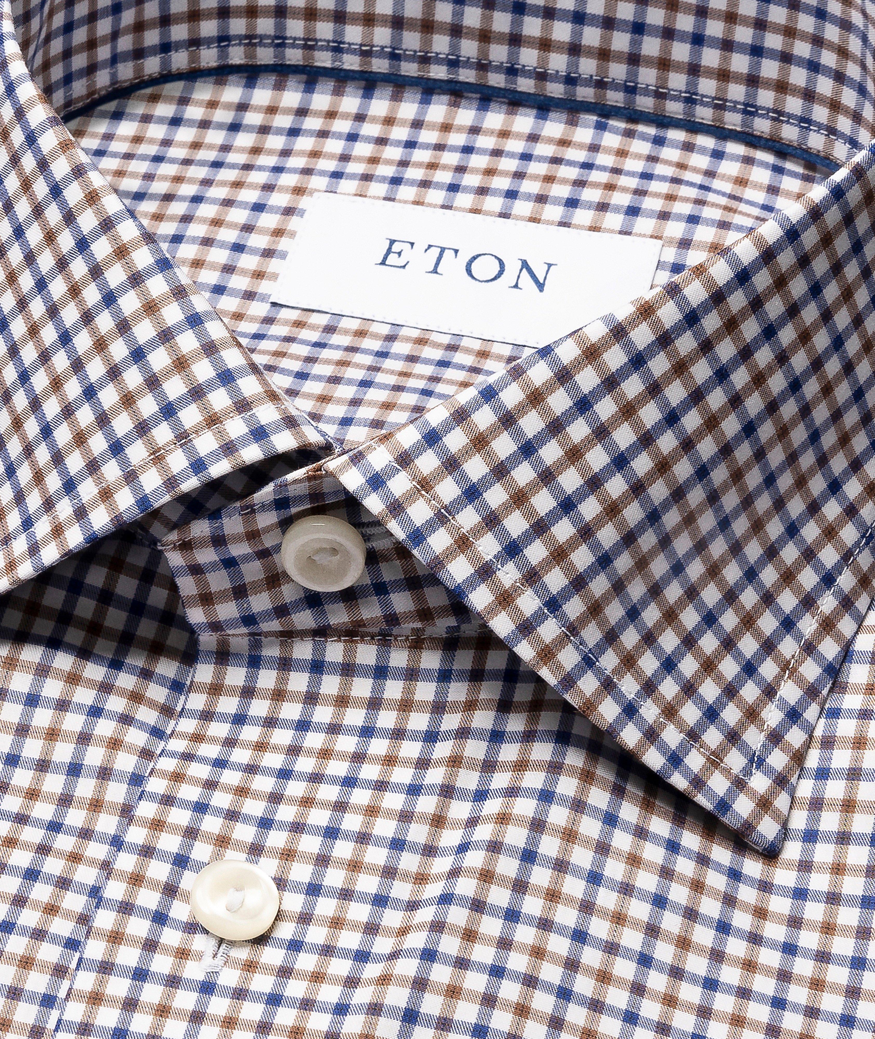 Contemporary-Fit Tattersall Check Cotton Shirt image 1
