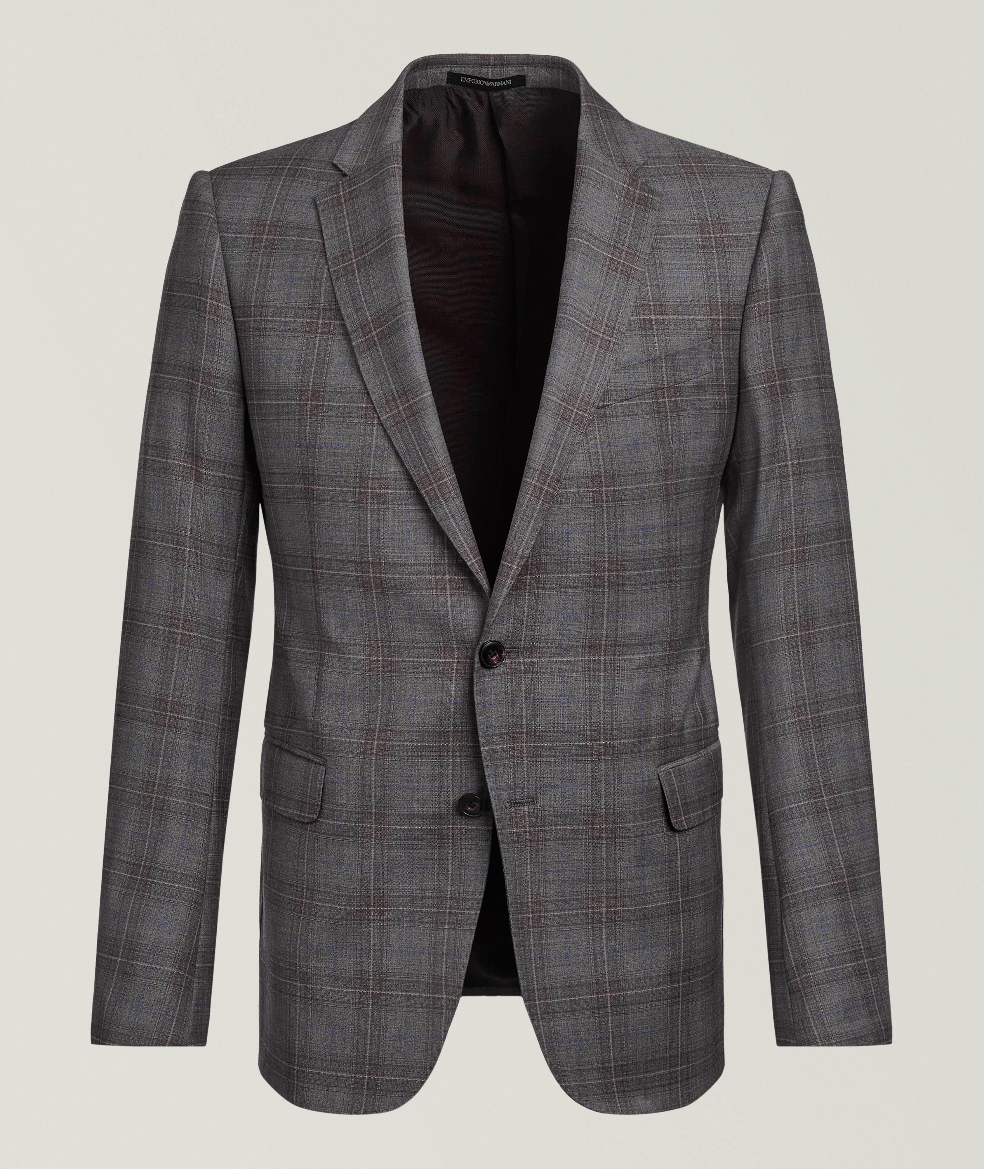 Emporio Armani Slim-Fit M-Line Check Wool Sport Jacket