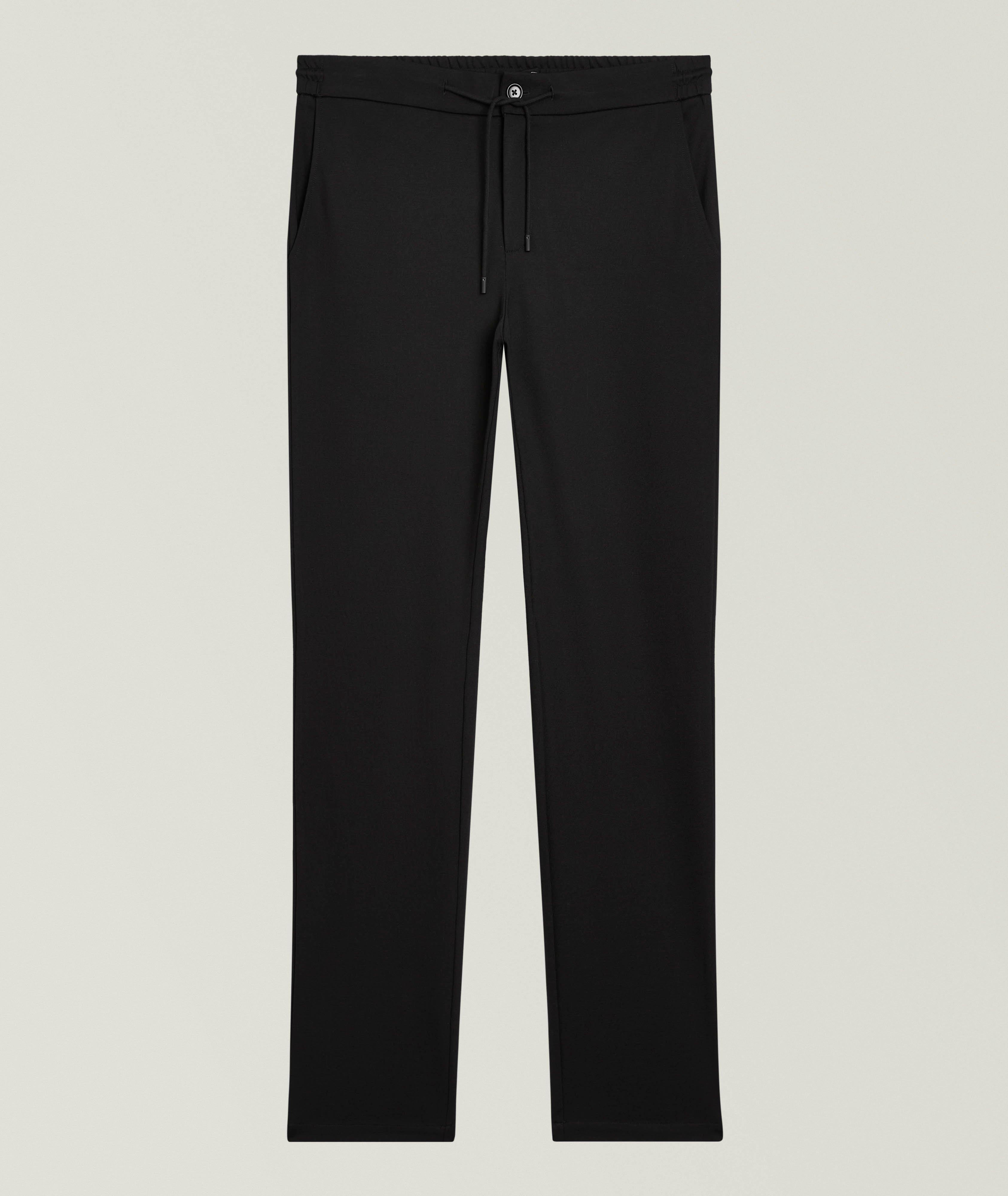 Patrick Assaraf Pantalon De Survêtement À Cordon Extensible En Noir | Taille Homme TTG