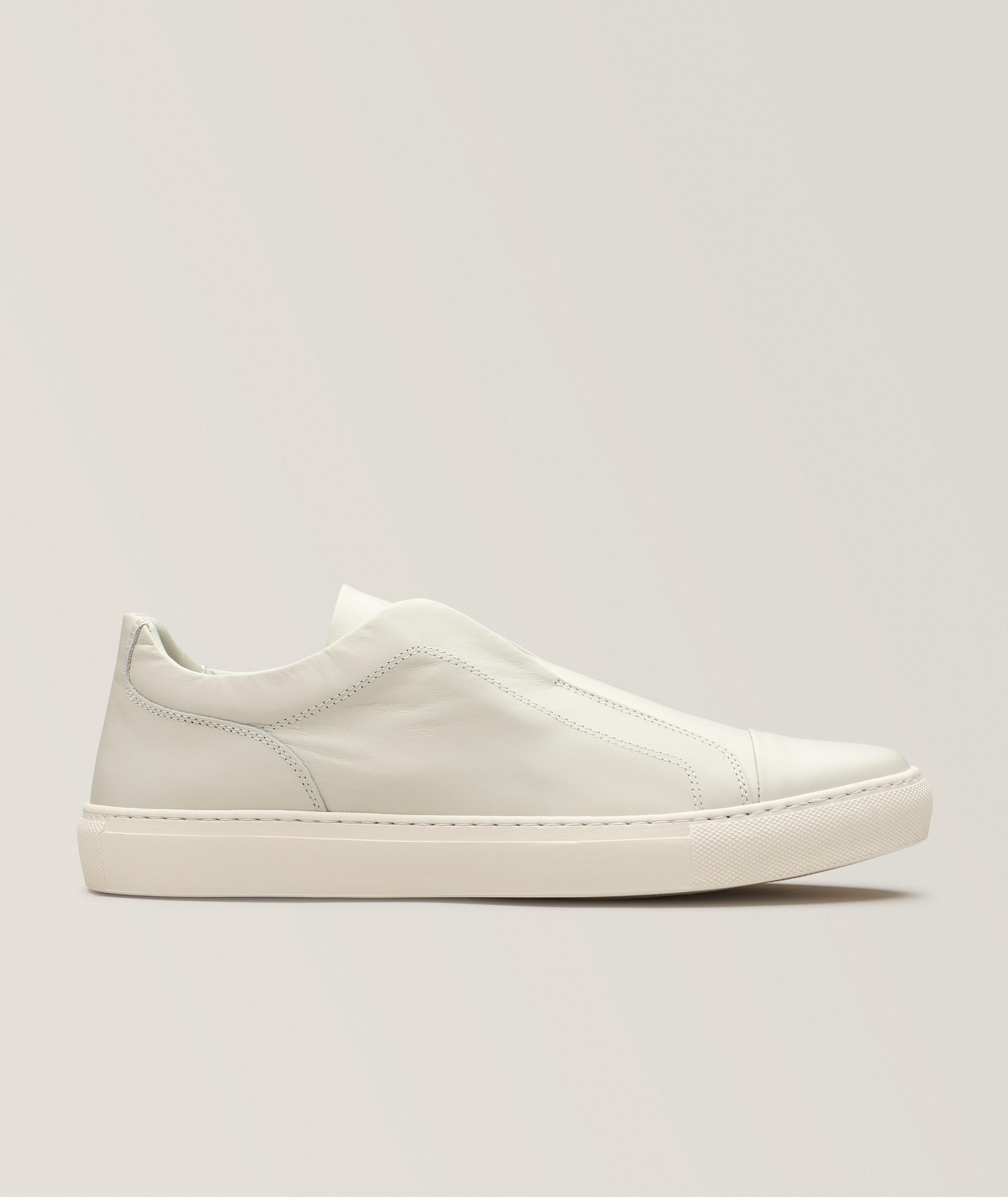 Robert Barakett Delta Leather Slip-On Sneakers