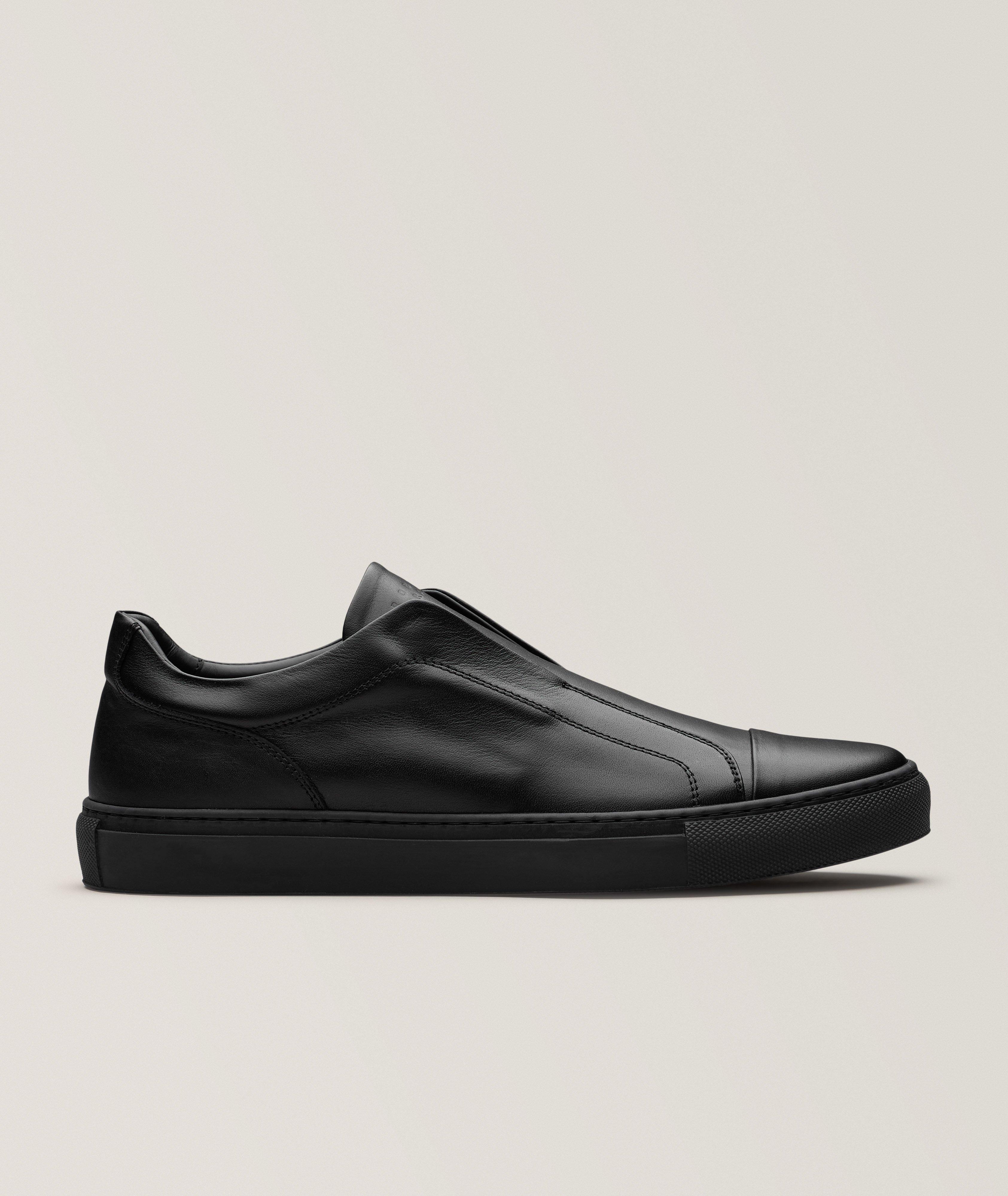 Robert Barakett Delta Leather Slip-On Sneakers