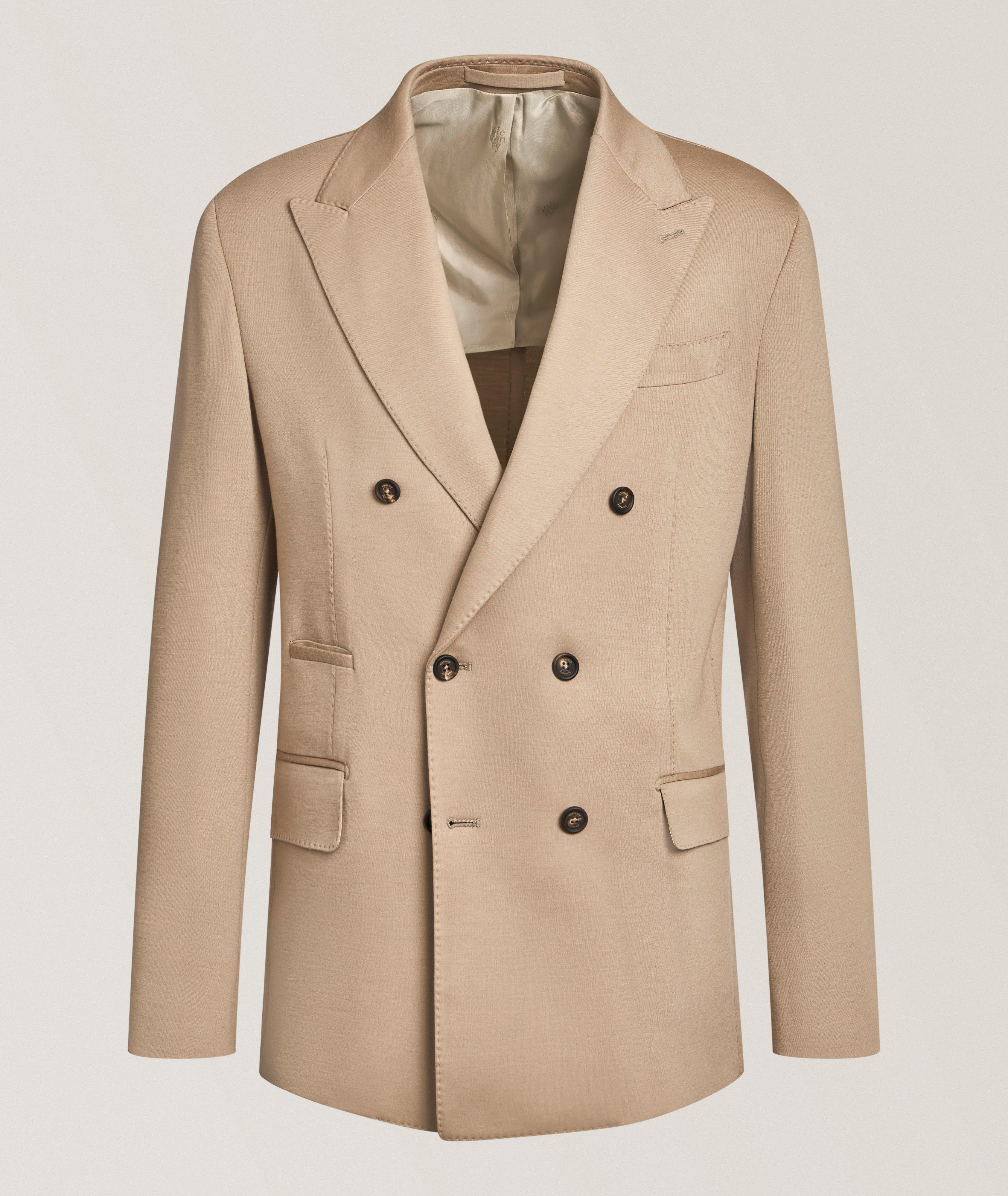Double-Breasted Wool Sport Jacket