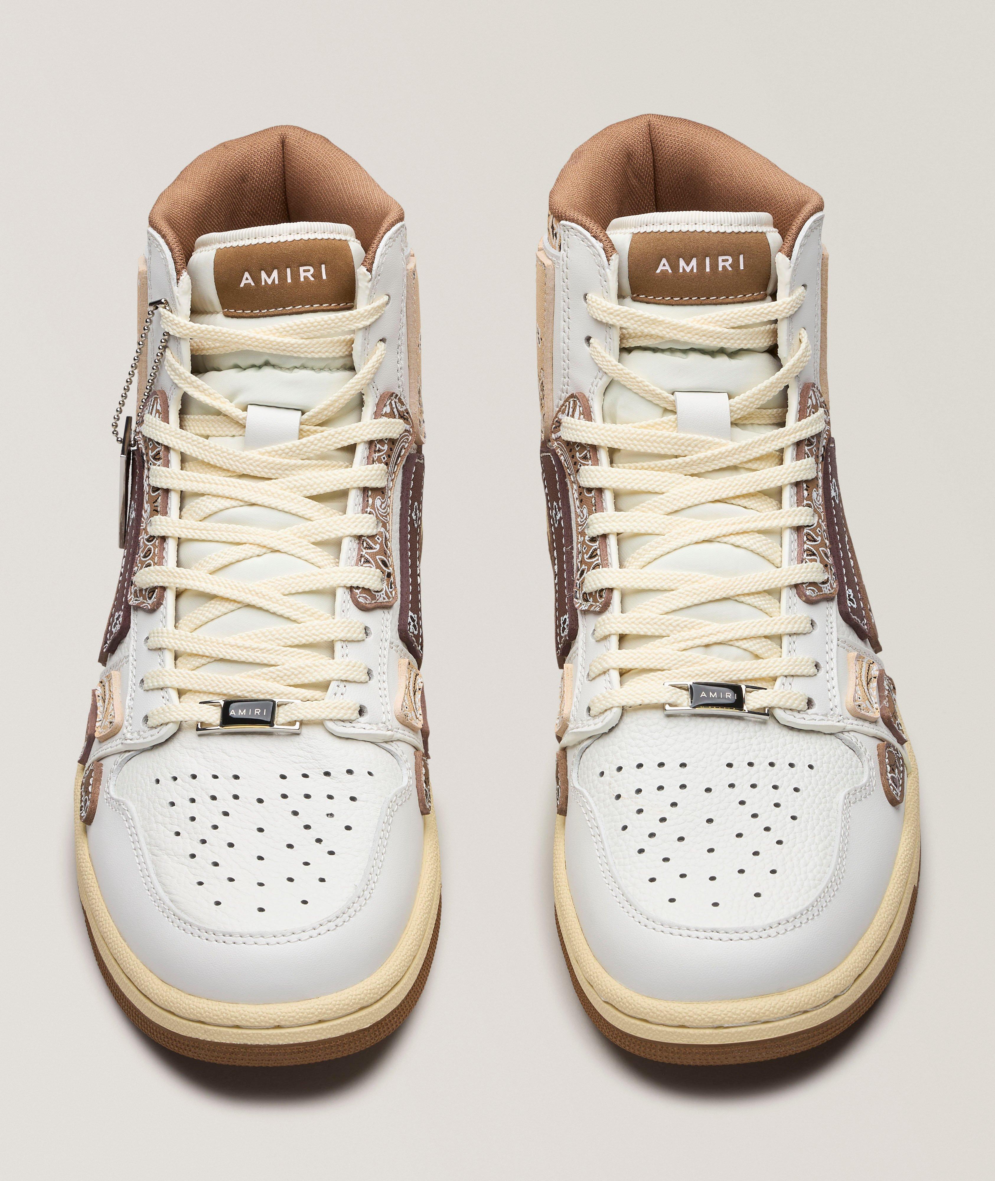 Skel Bandana Leather High-Top Sneakers image 1