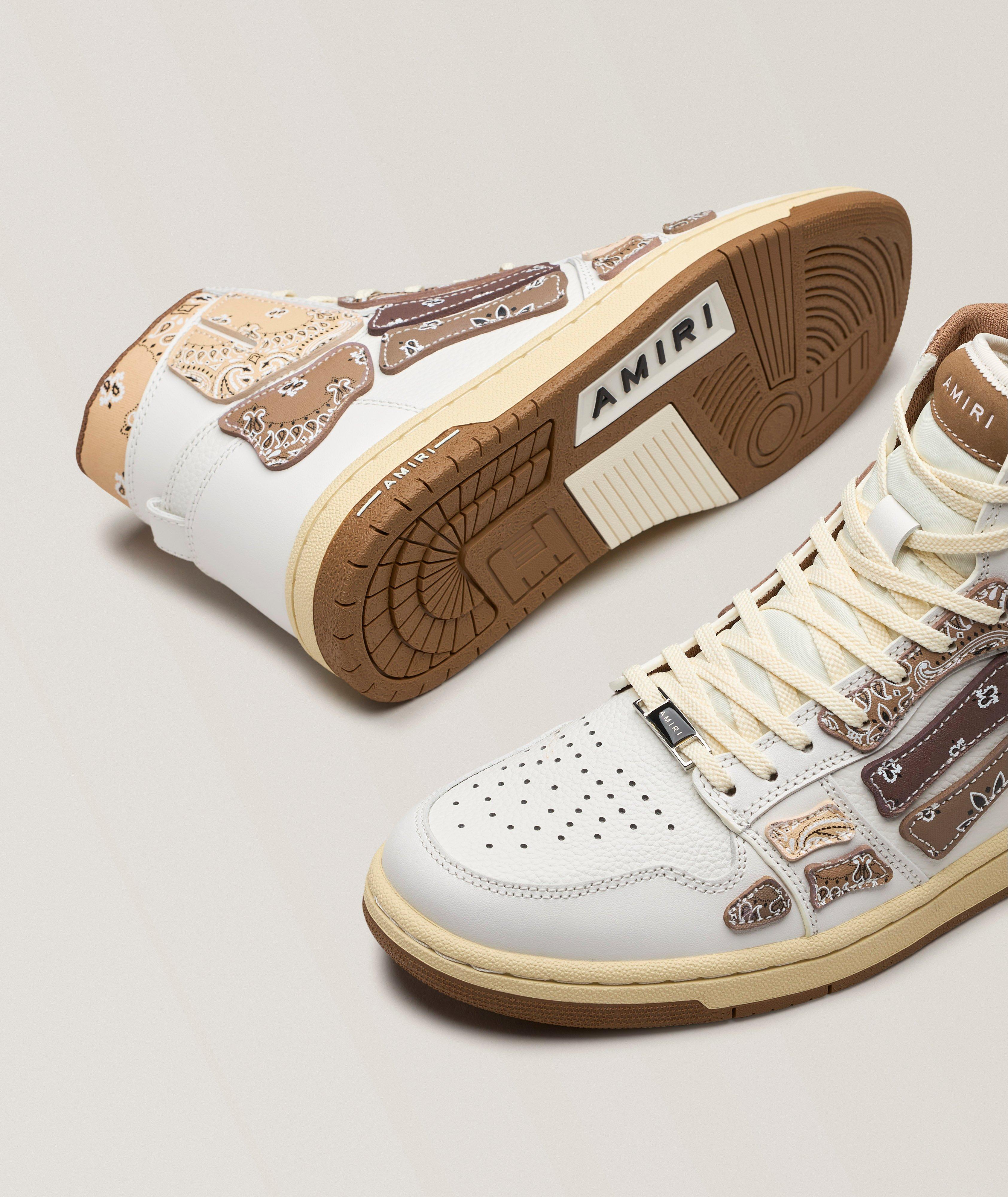 Skel Bandana Leather High-Top Sneakers image 3