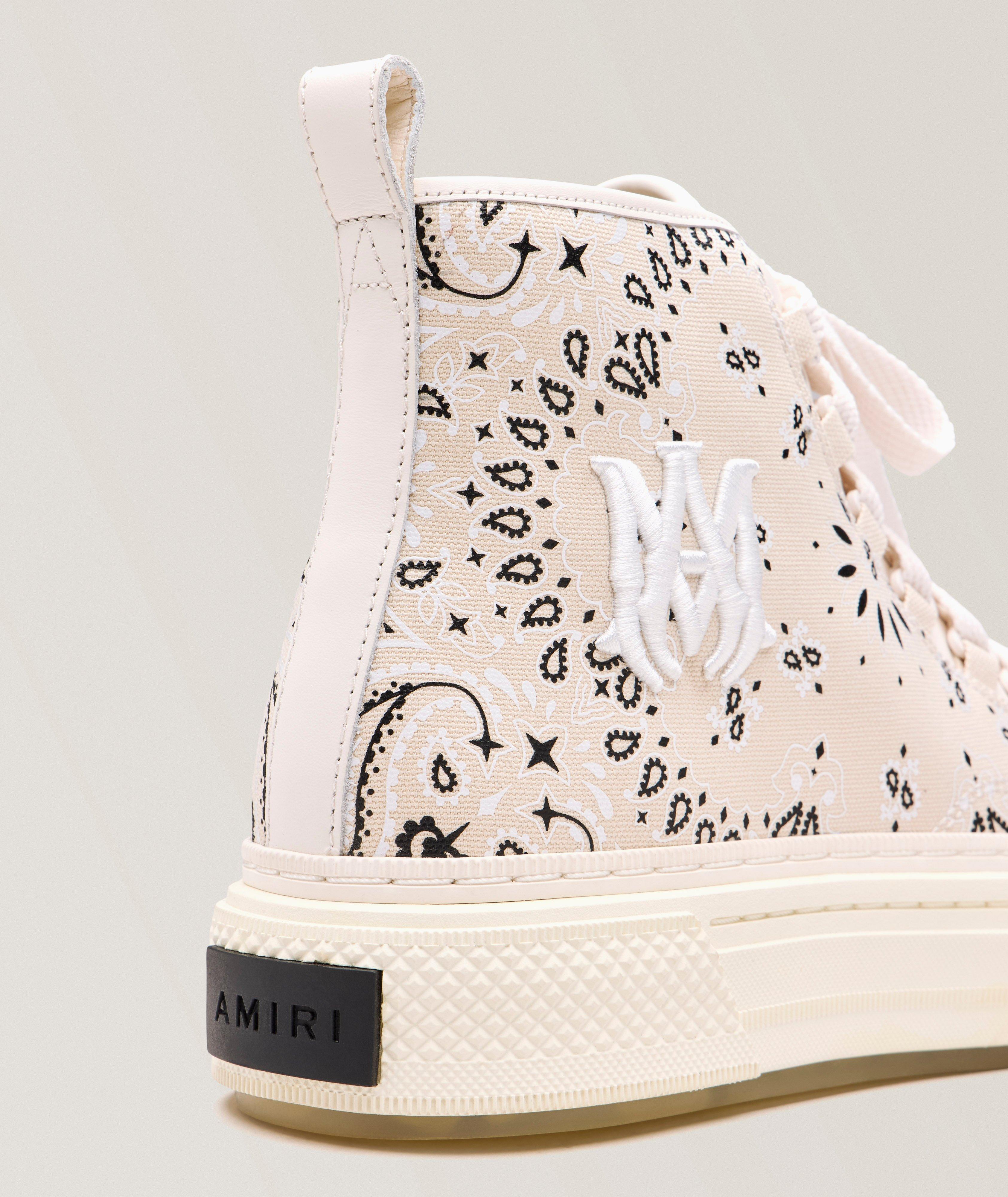 Chaussures sport montantes en toile imprimé-bandana image 2