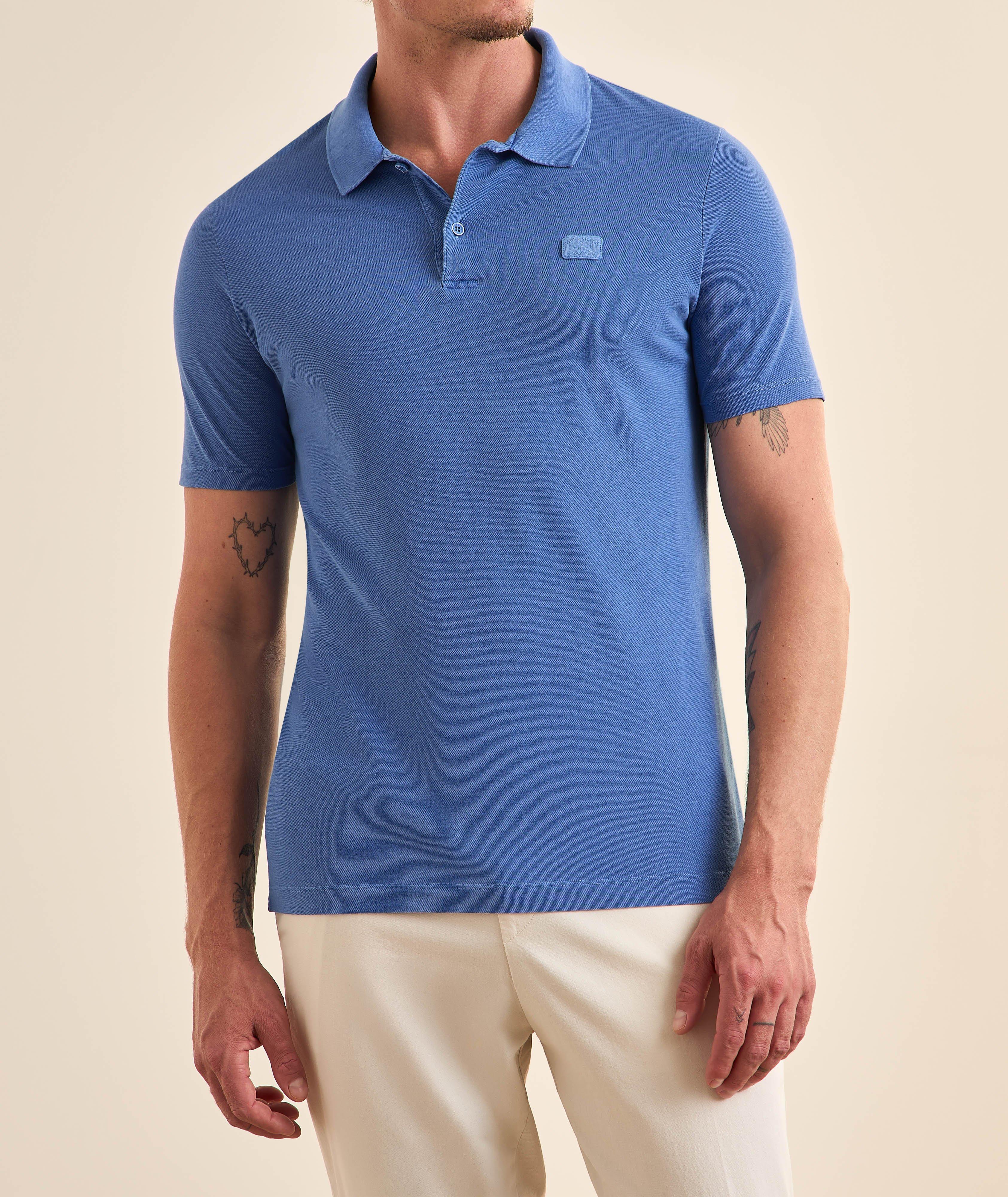Polo piqué coton logo image 1