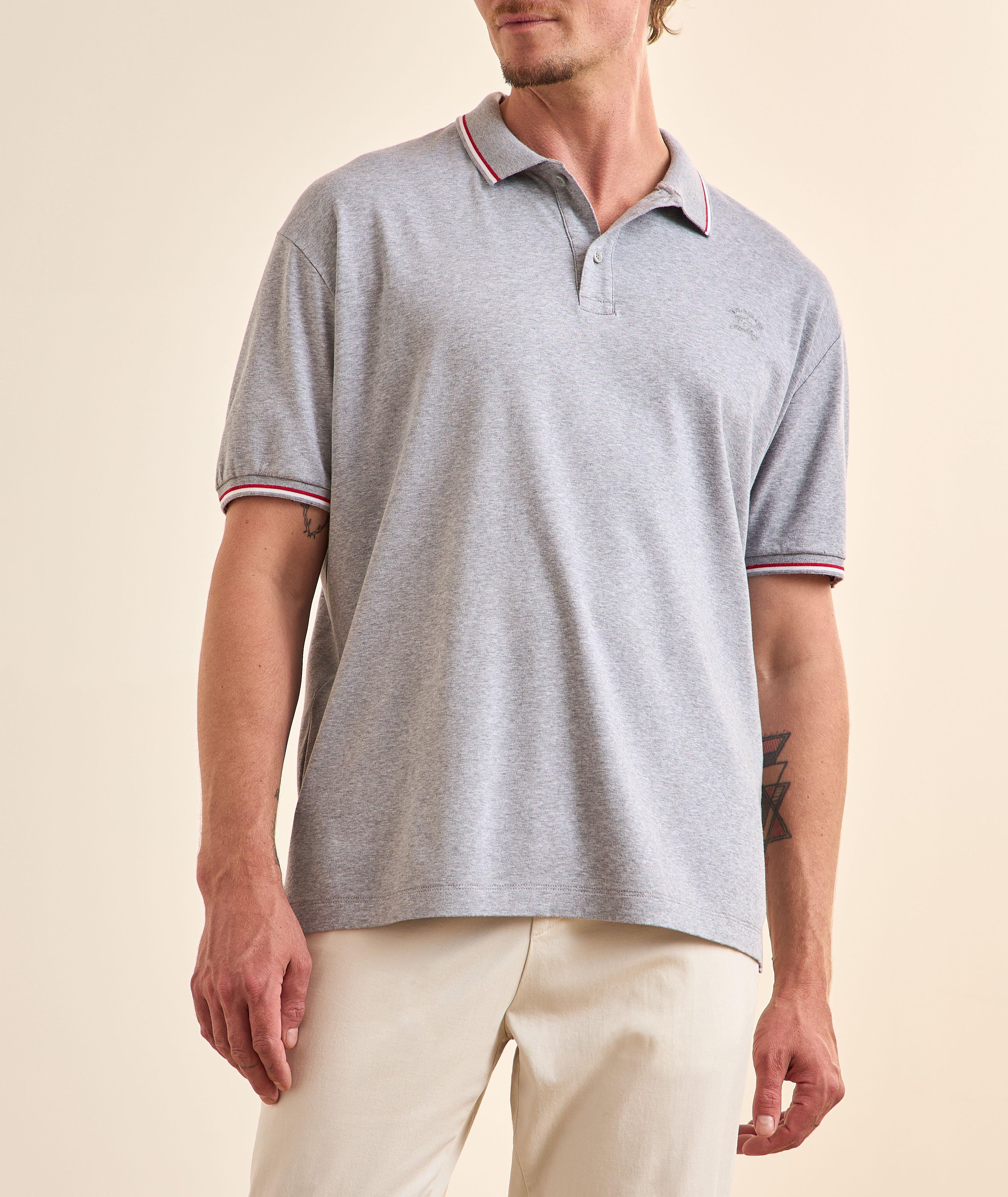 Polo coton biologique touche Aqua image 1