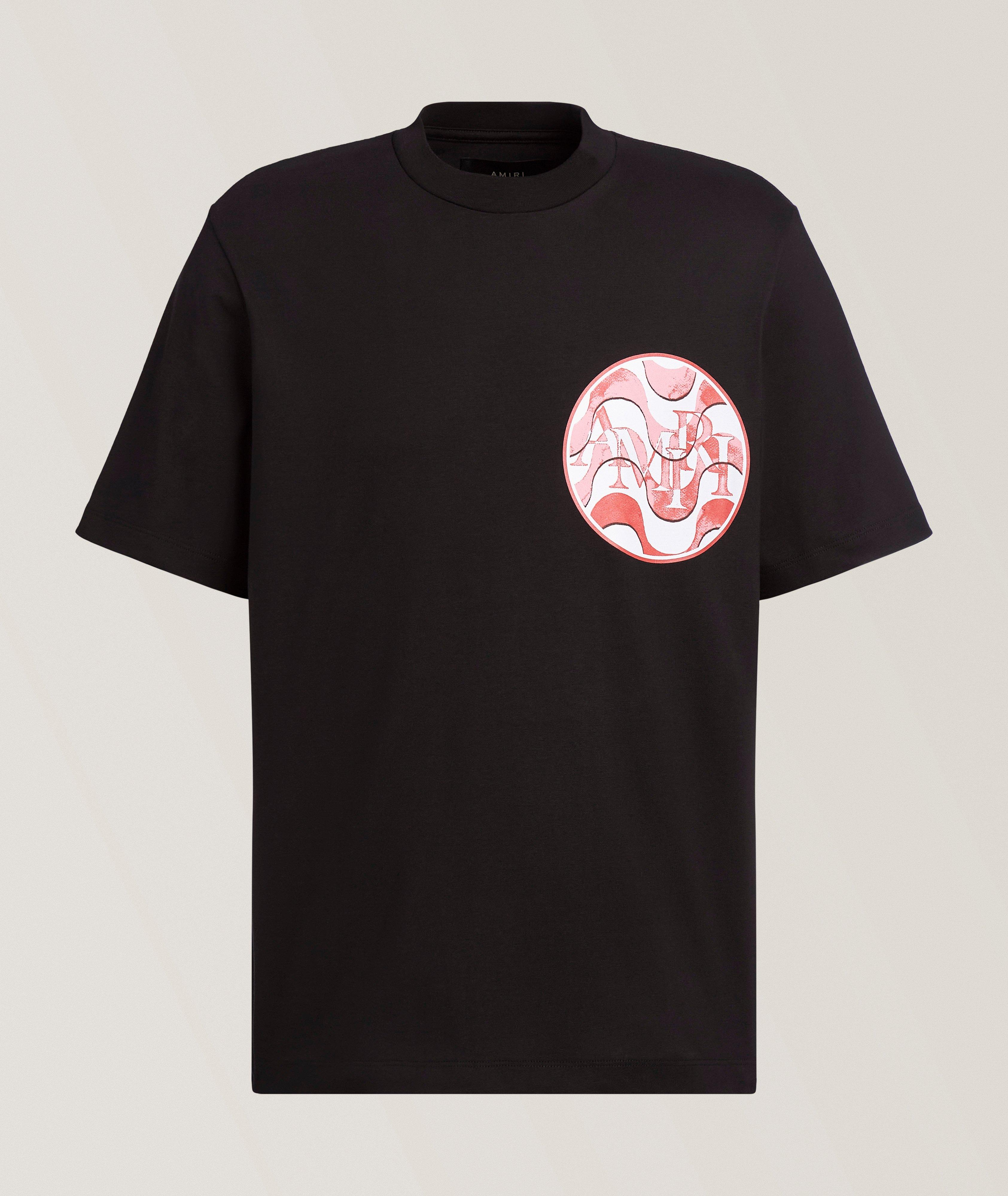 AMIRI Staggered Wave Crewneck T-Shirt 
