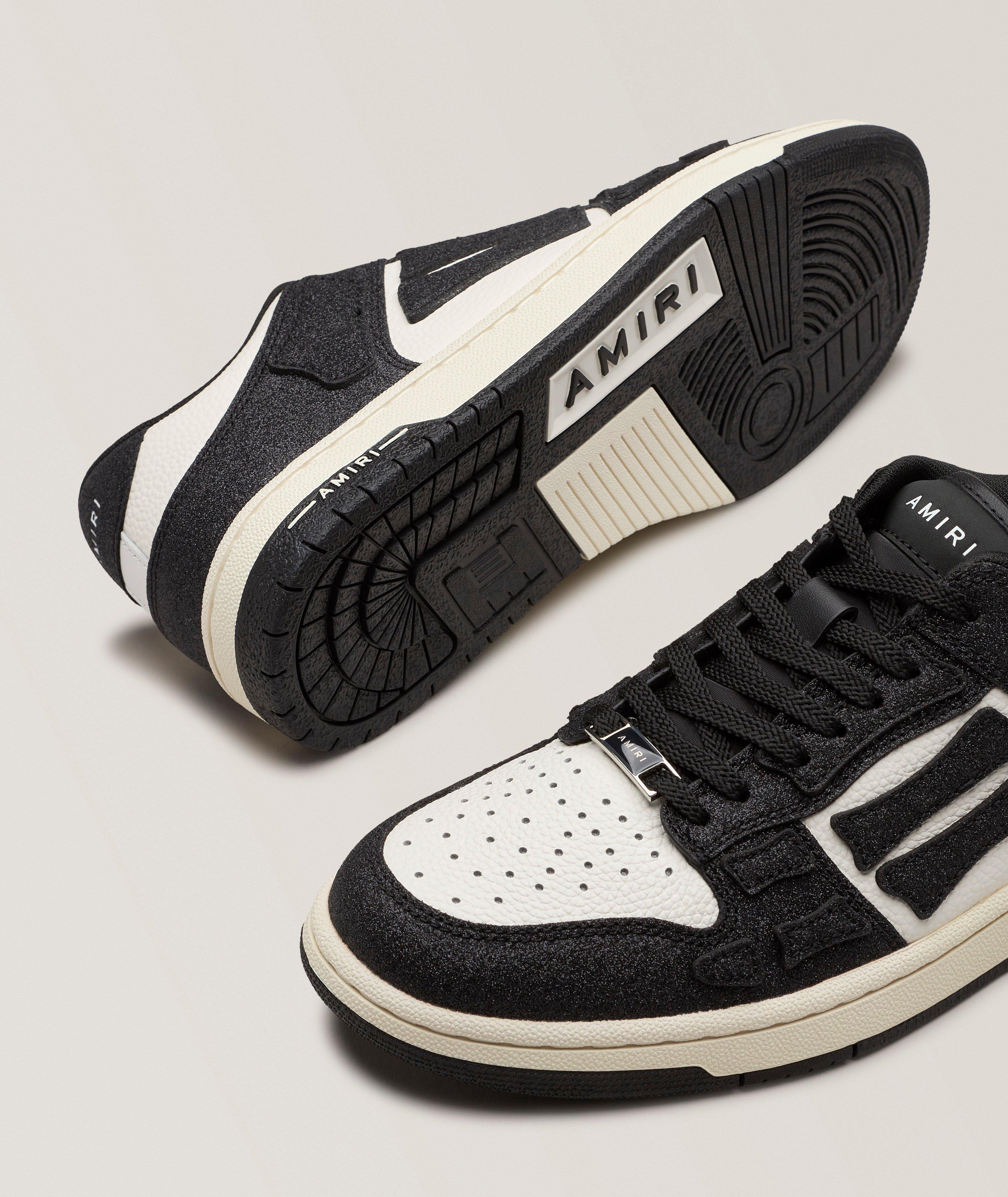 Skel Shimmer Low-Top Leather Sneakers  image 3