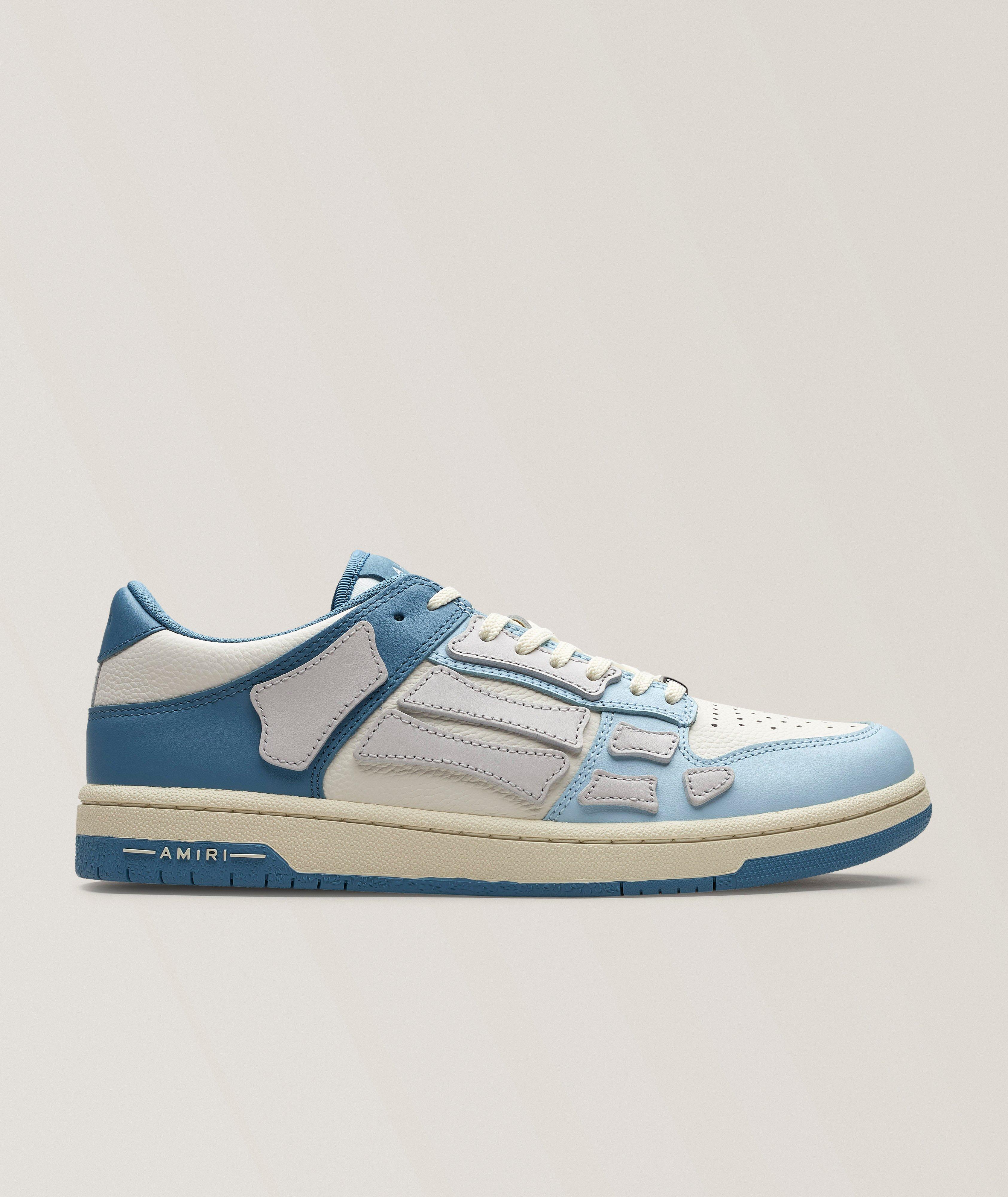 AMIRI Skel Two-Tone Leather Low-Top Sneakers 