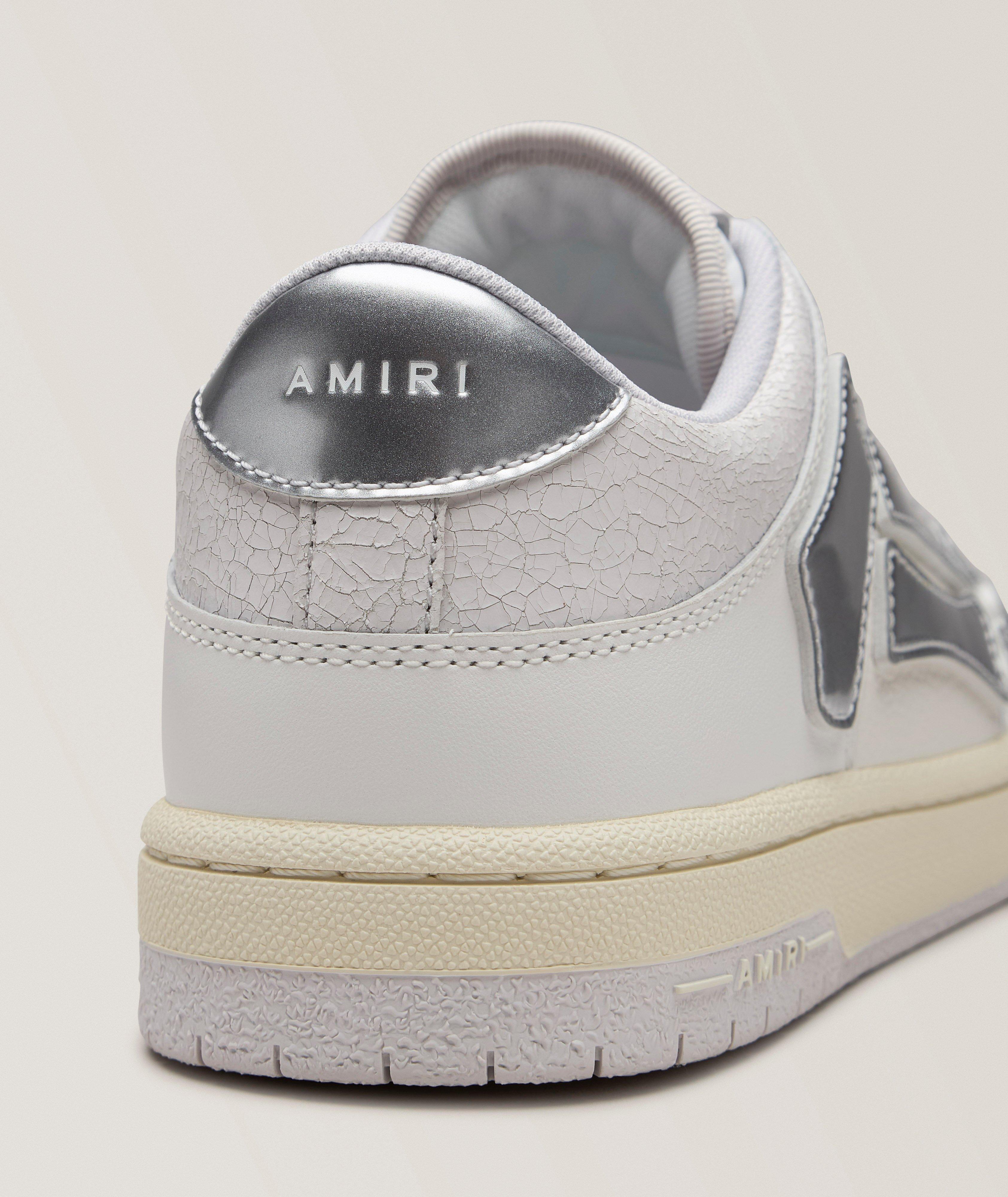Skel Metallic Leather Low-Top Sneakers  image 2