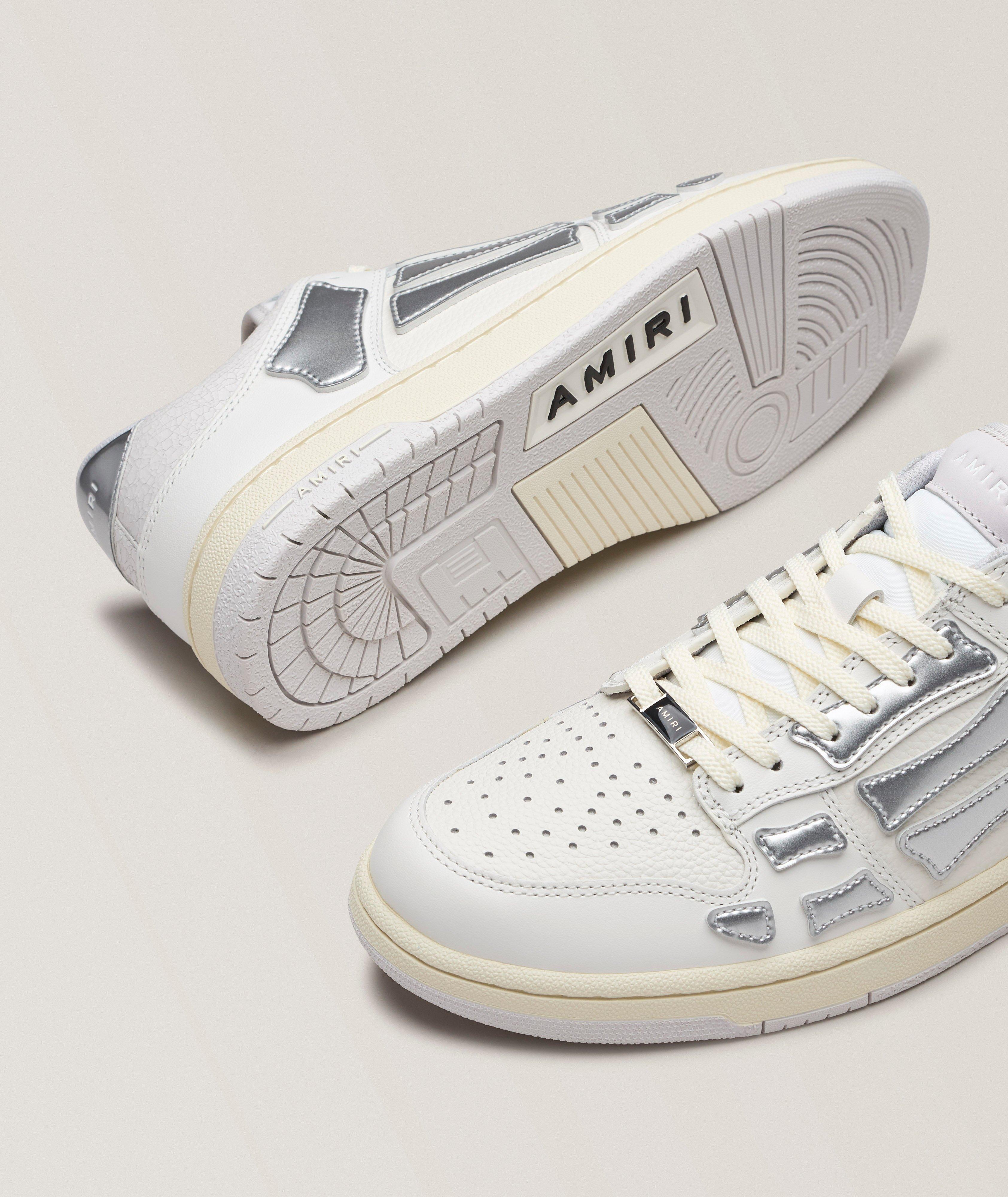 Skel Metallic Leather Low-Top Sneakers  image 3