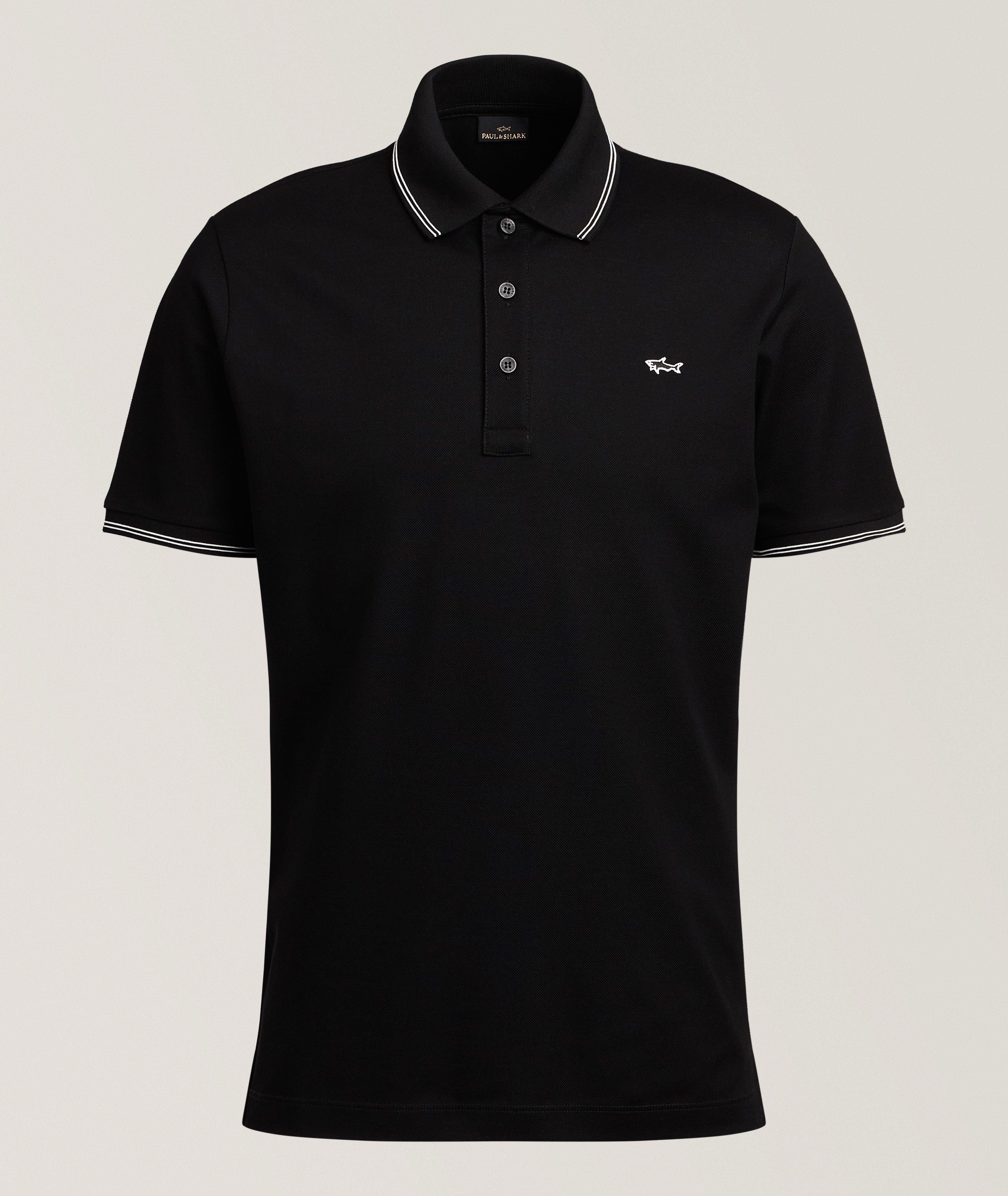 Paul & Shark Polo piqué coton mercerisé bordure-rayées
