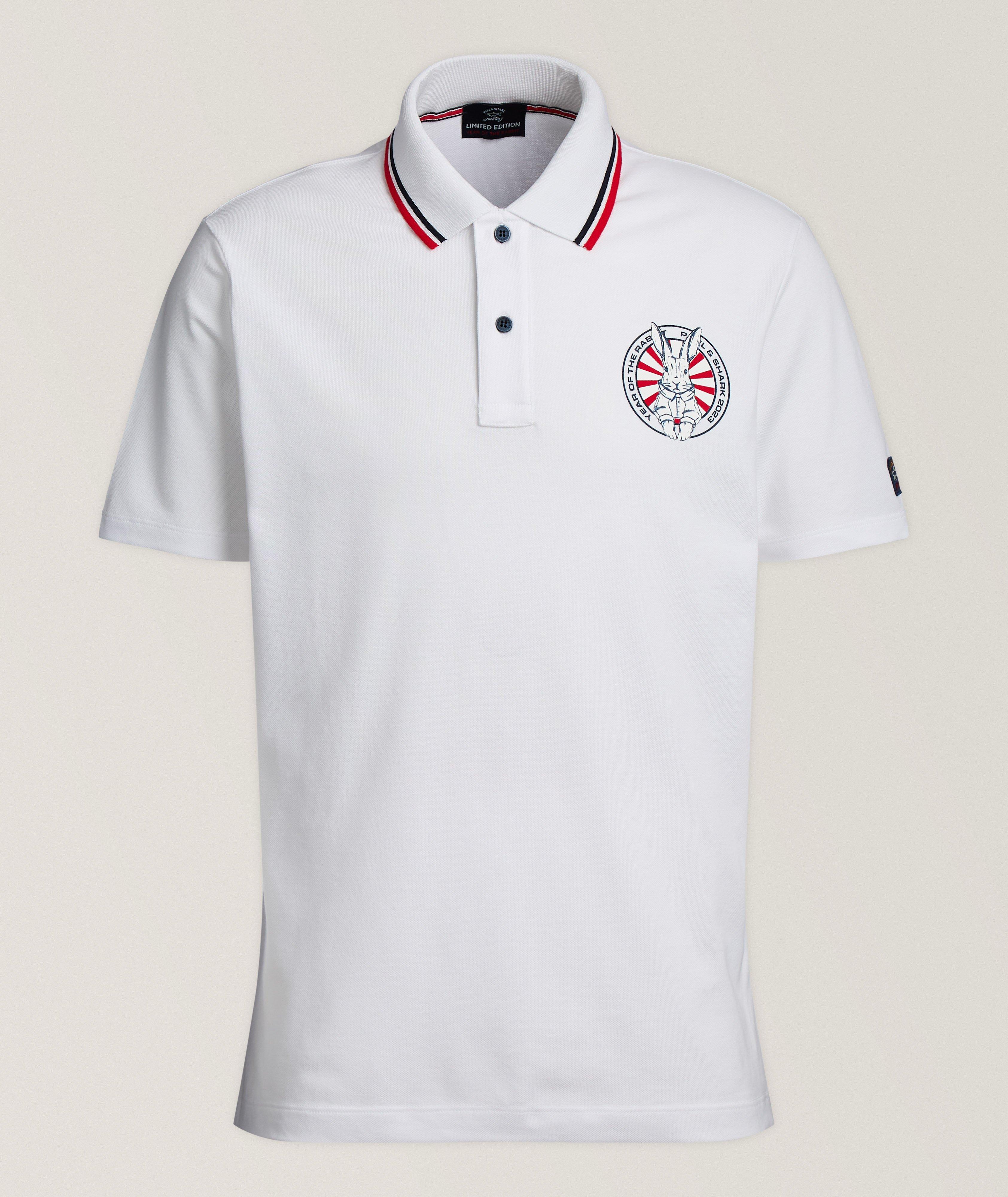 Paul & Shark Year Of The Rabbit Cotton Piqué Polo 