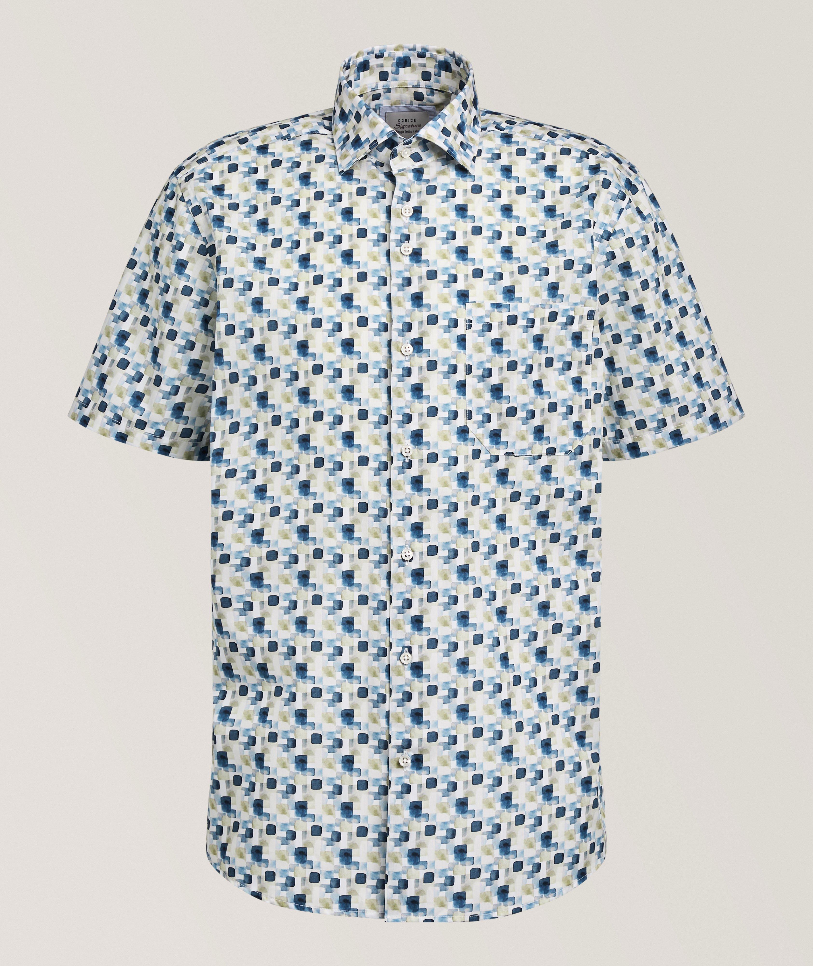 Codice Palm Tree-Print Cotton Shirt 