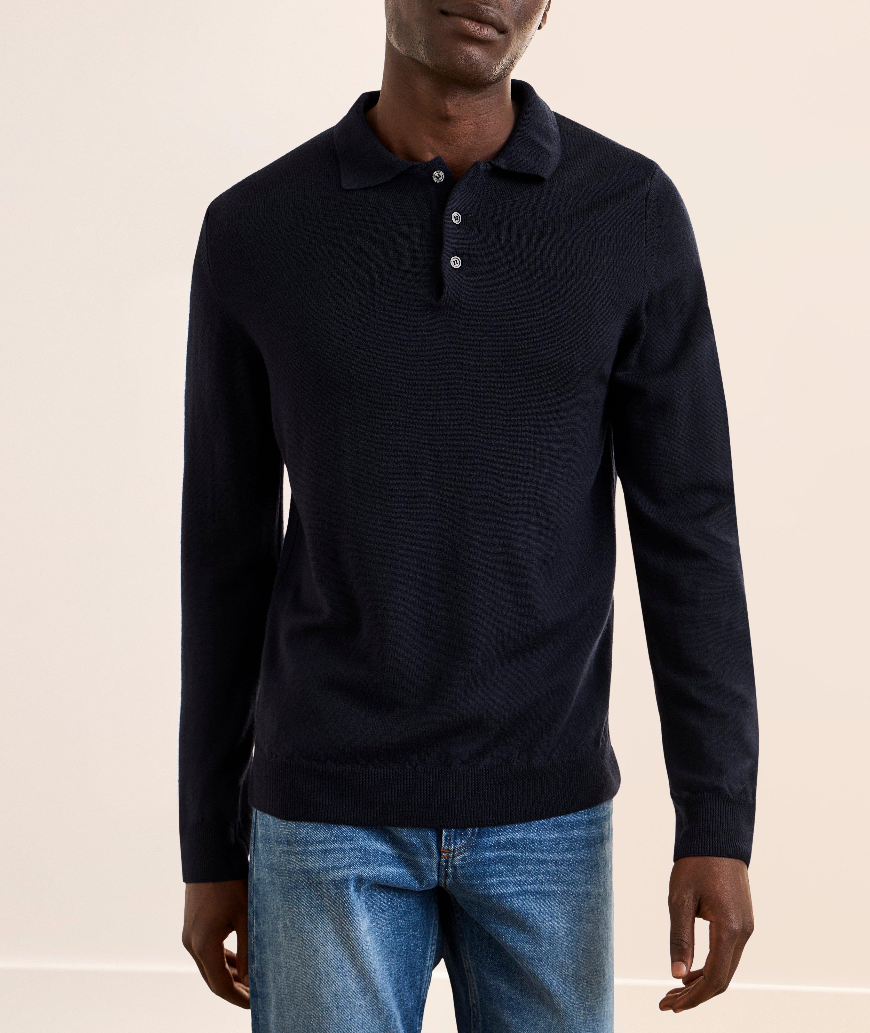Polo laine mérinos extrafine image 1