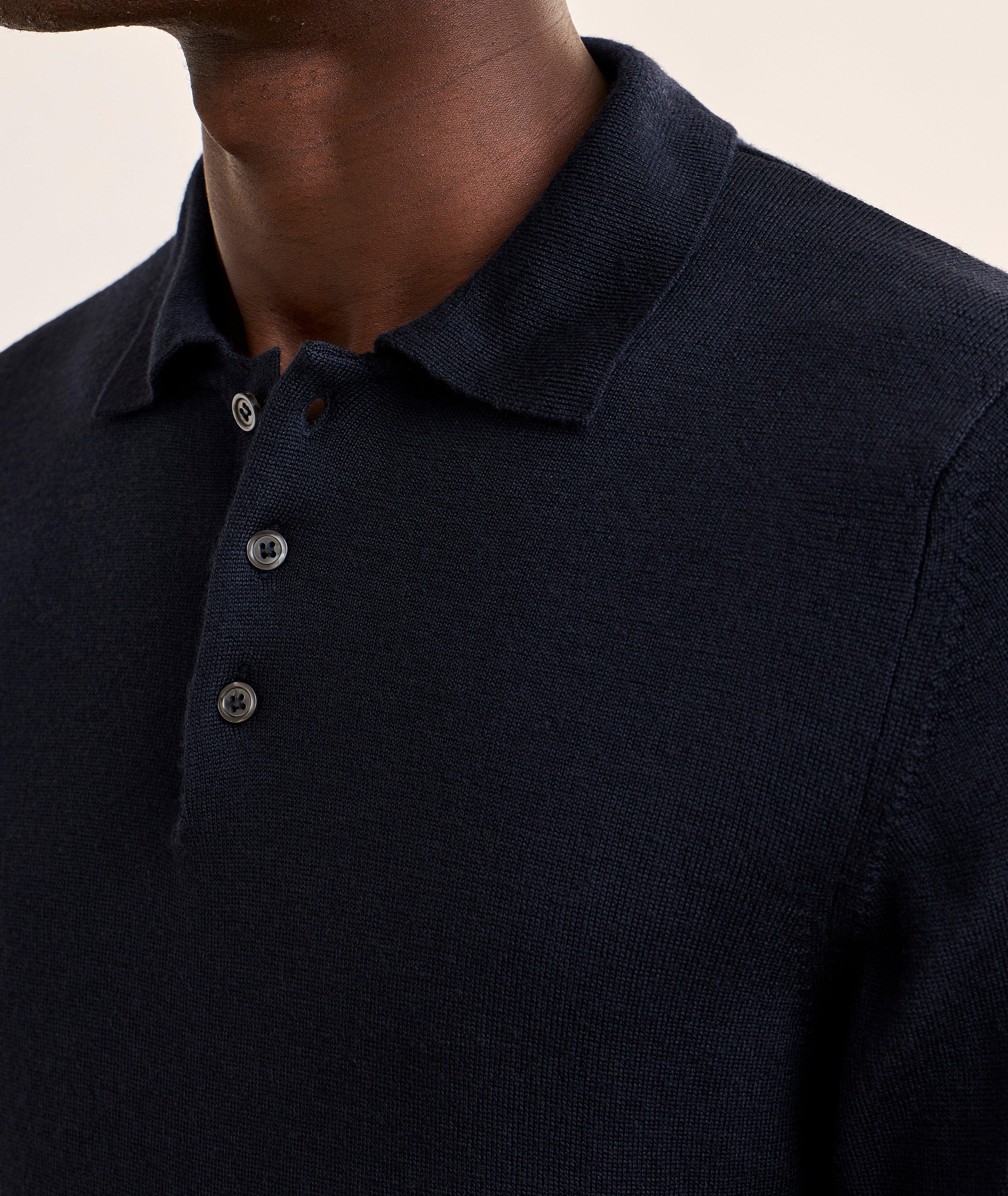 Polo laine mérinos extrafine image 3