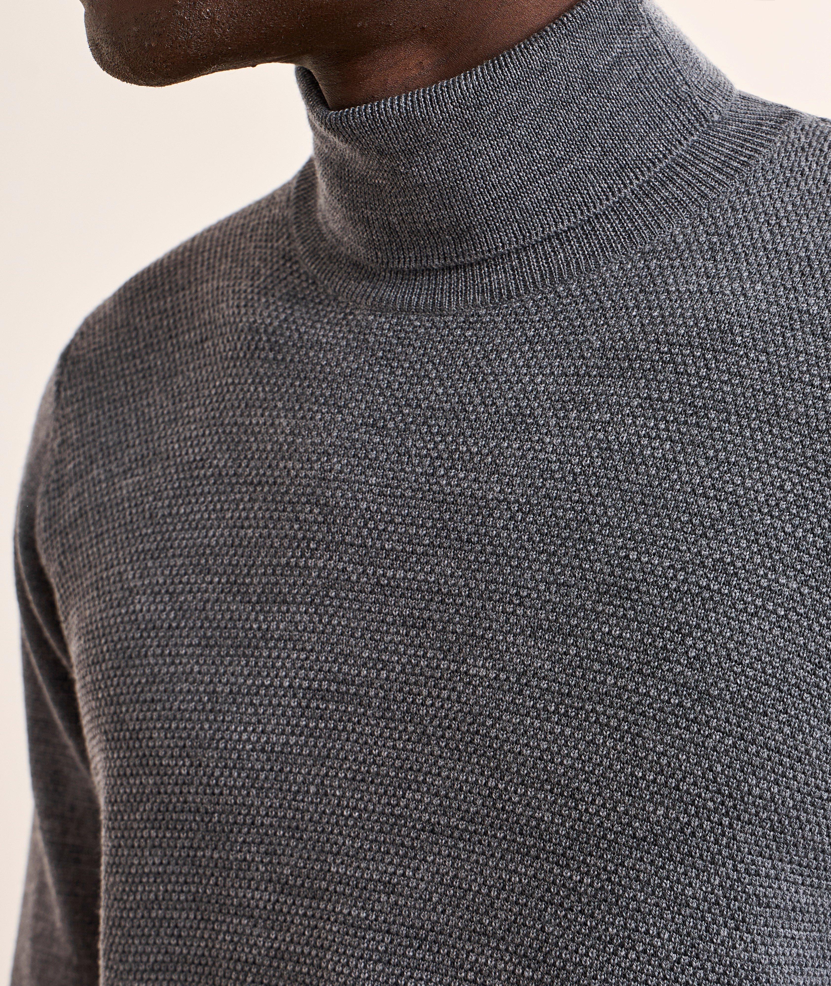 Pull col roulé laine mérinos extrafine image 3
