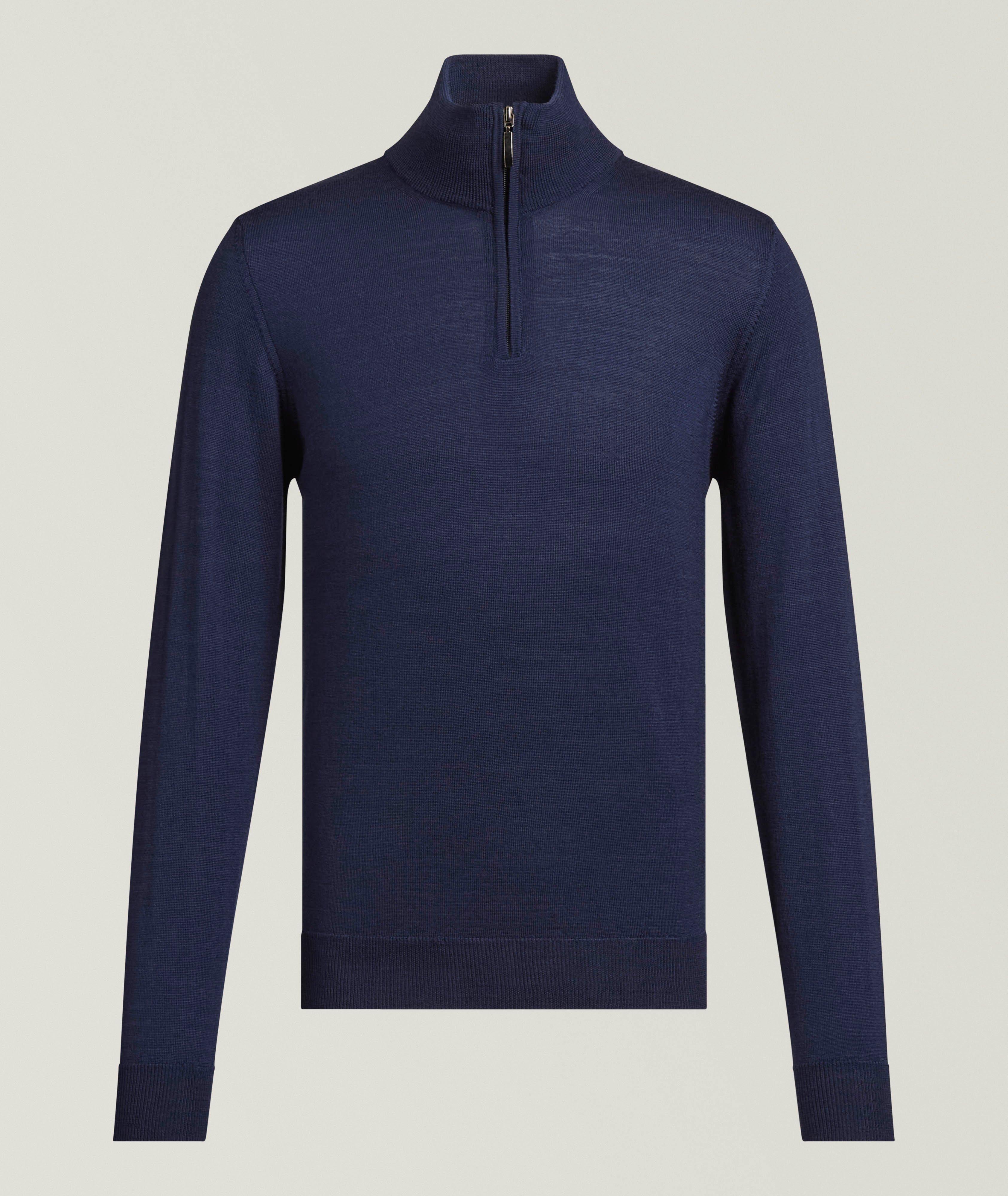 Horst Pull quart-zippée laine mérinos