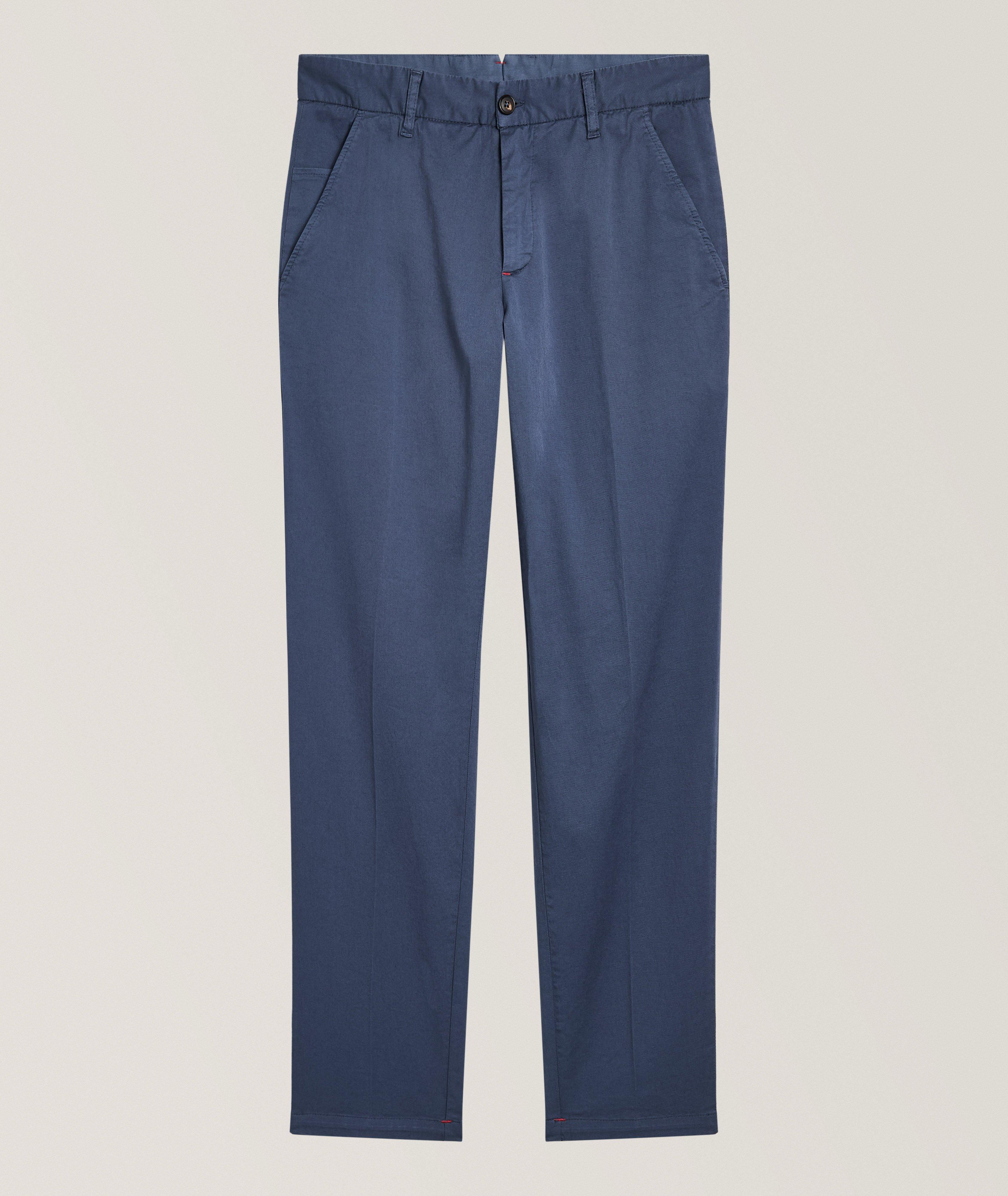 Isaia Stretch-Cotton Pants