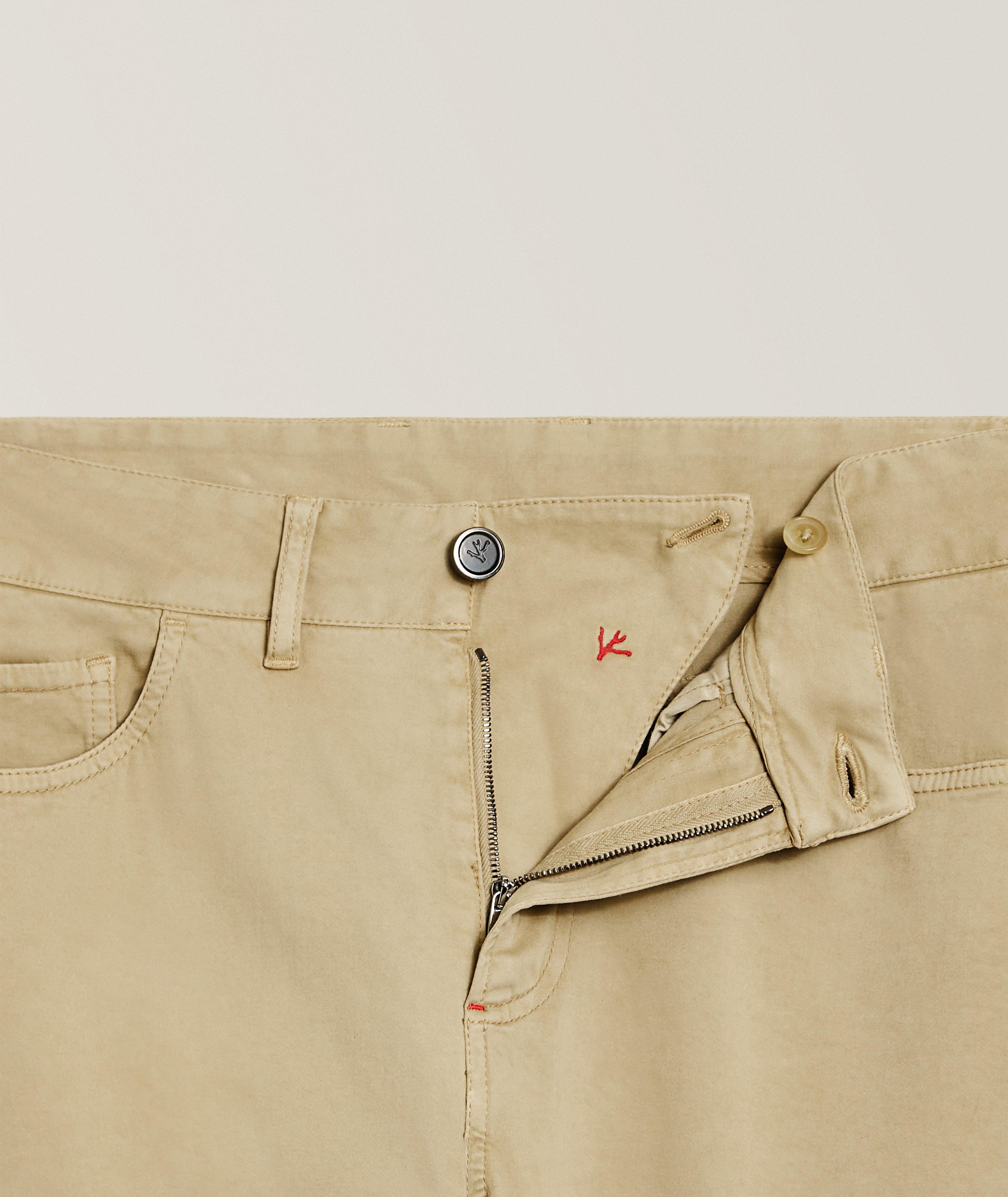 Stretch Cotton-Cashmere Five-Pocket Pants image 4