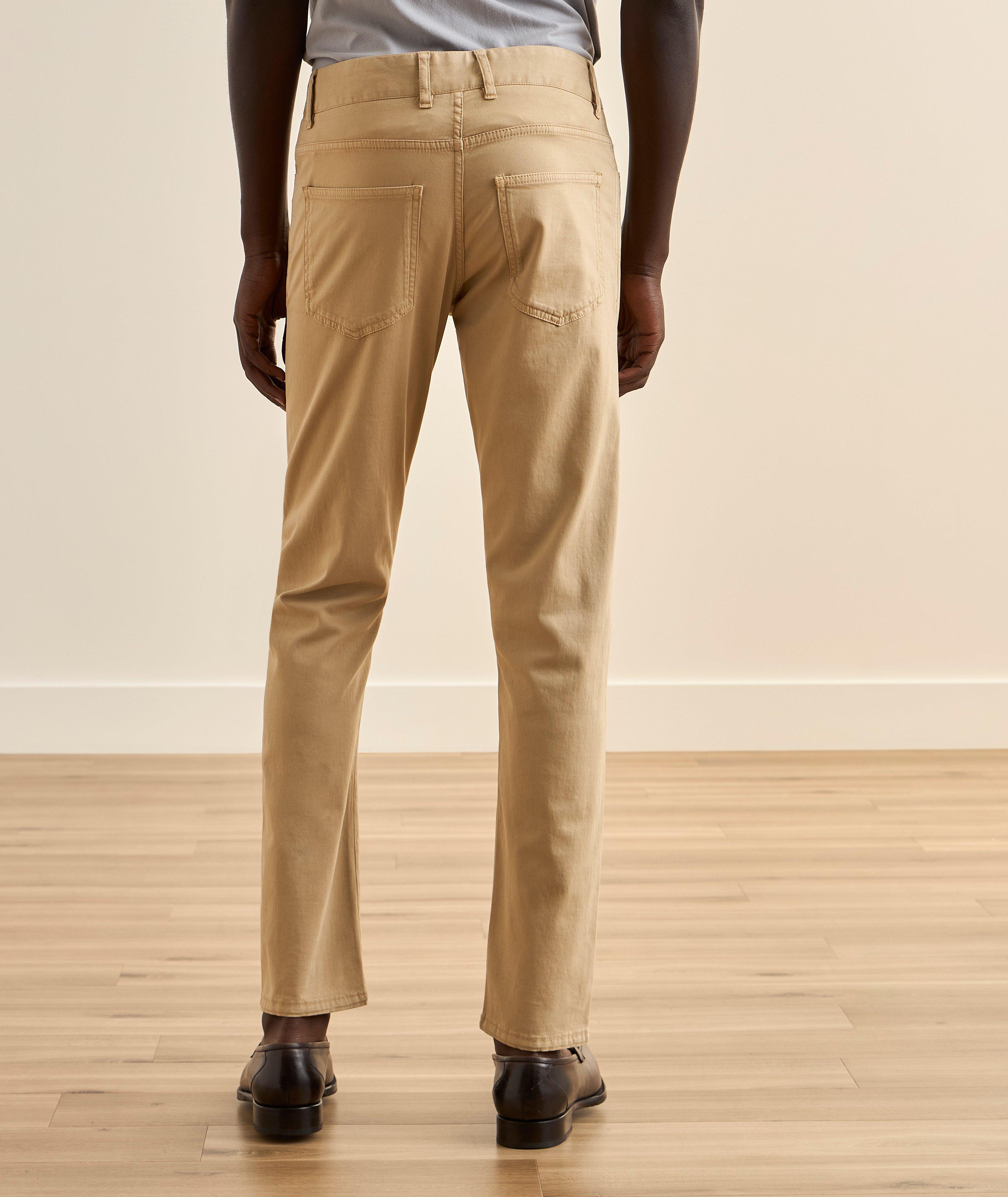 Stretch Cotton-Cashmere Five-Pocket Pants image 2