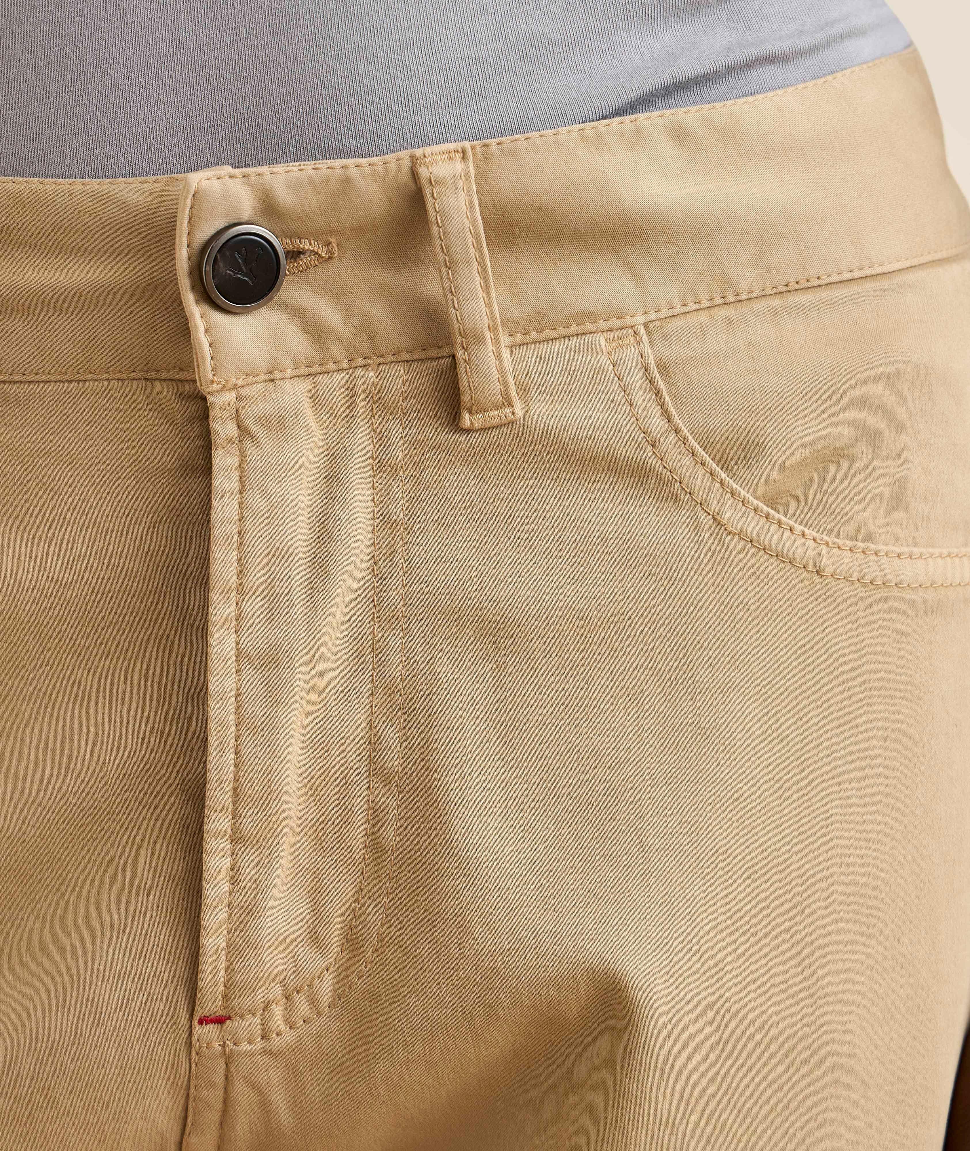 Stretch Cotton-Cashmere Five-Pocket Pants image 3