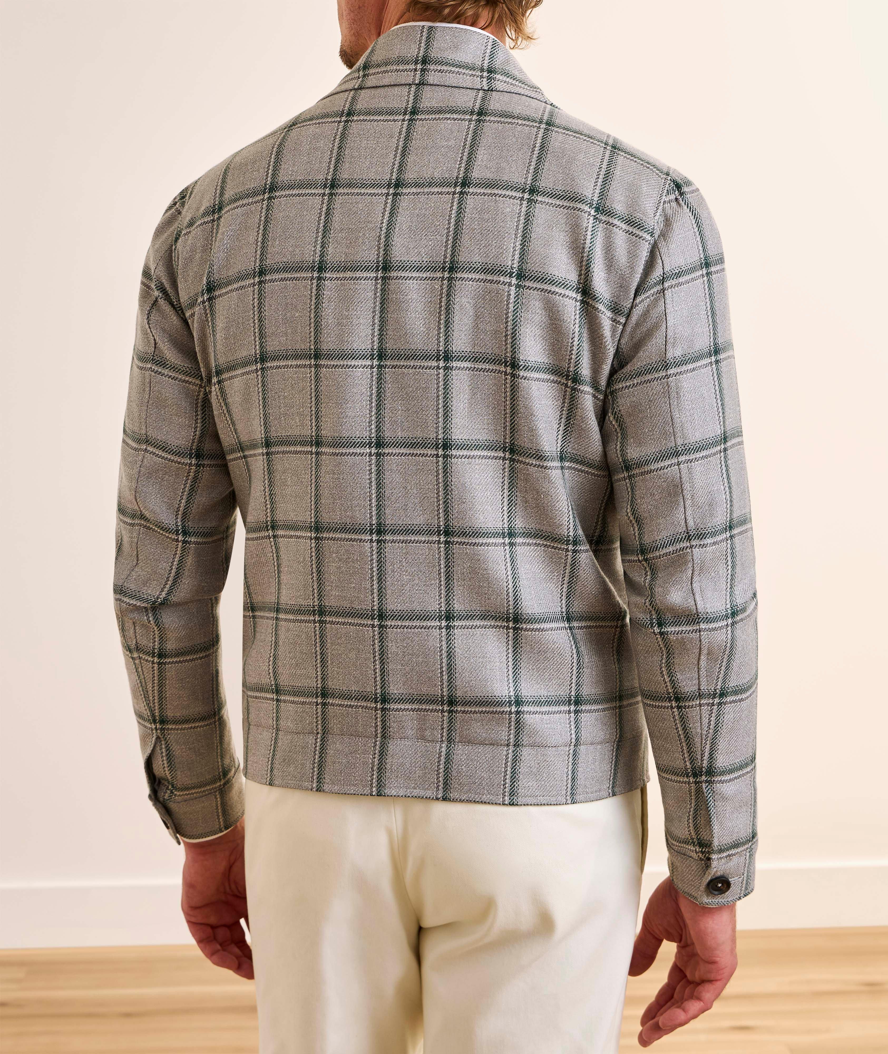 Surchemise laine-mélange quadrillée image 2