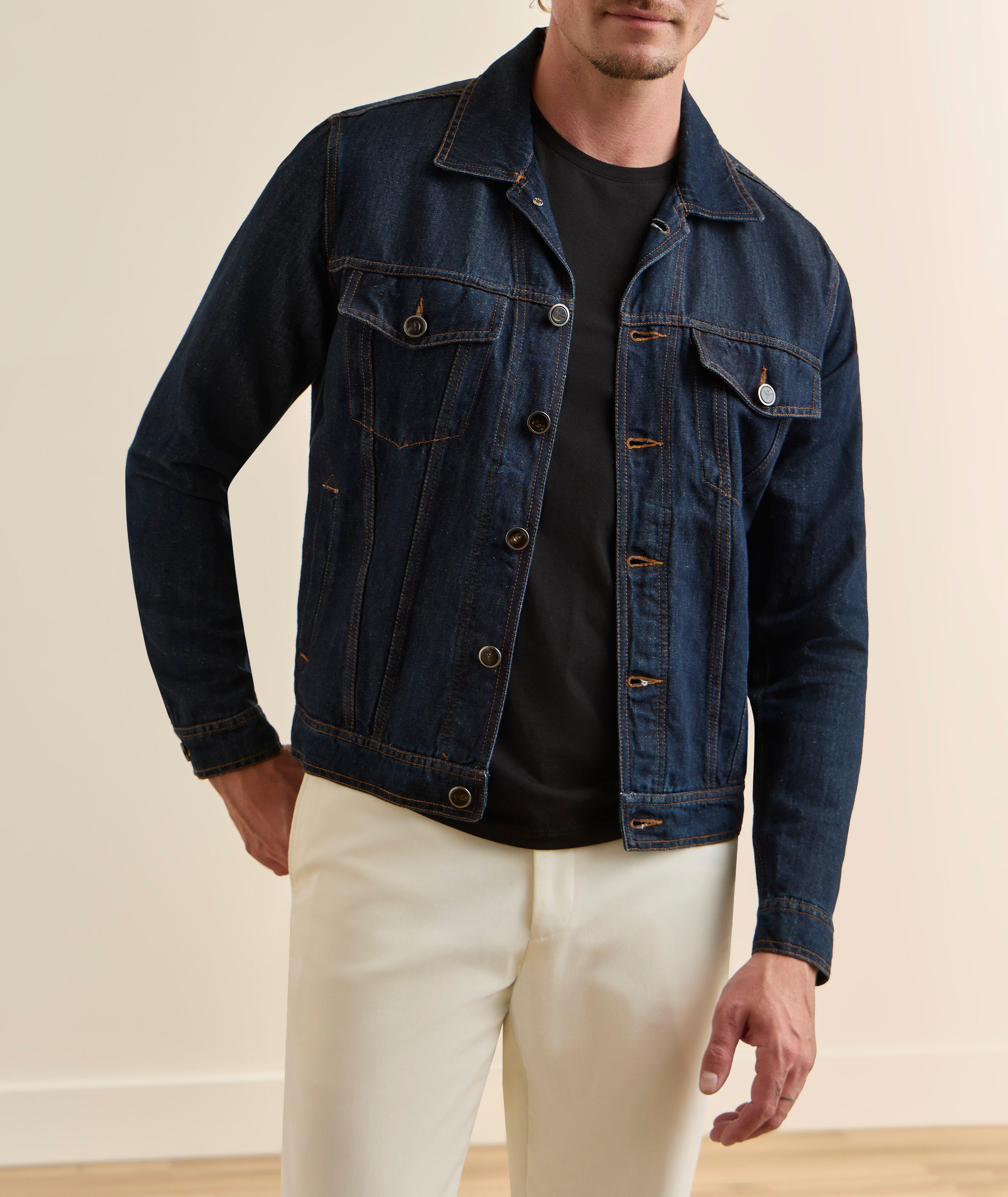 Linen-Cotton Denim Jacket image 1