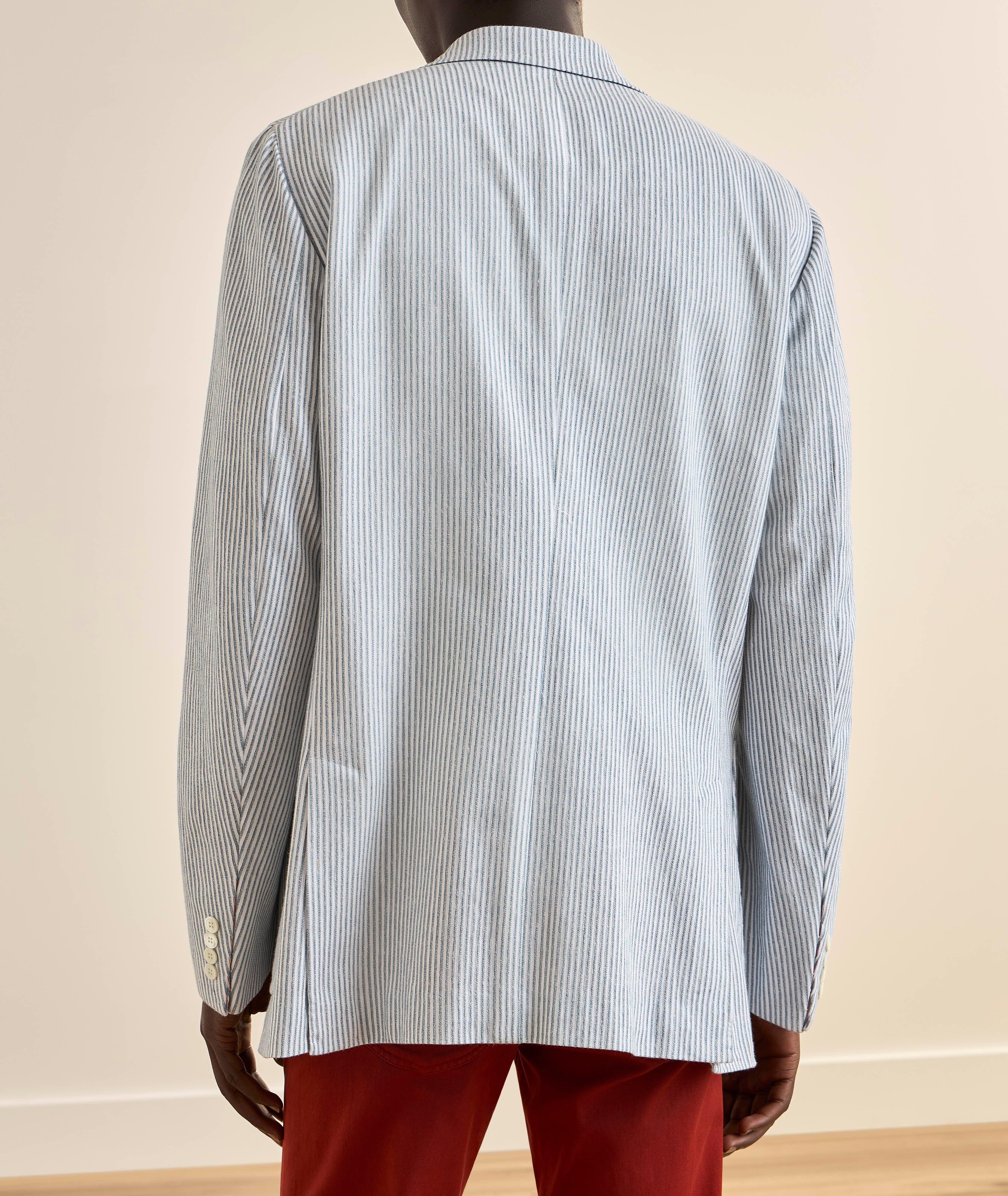 Veston sport lin-coton rayé image 2