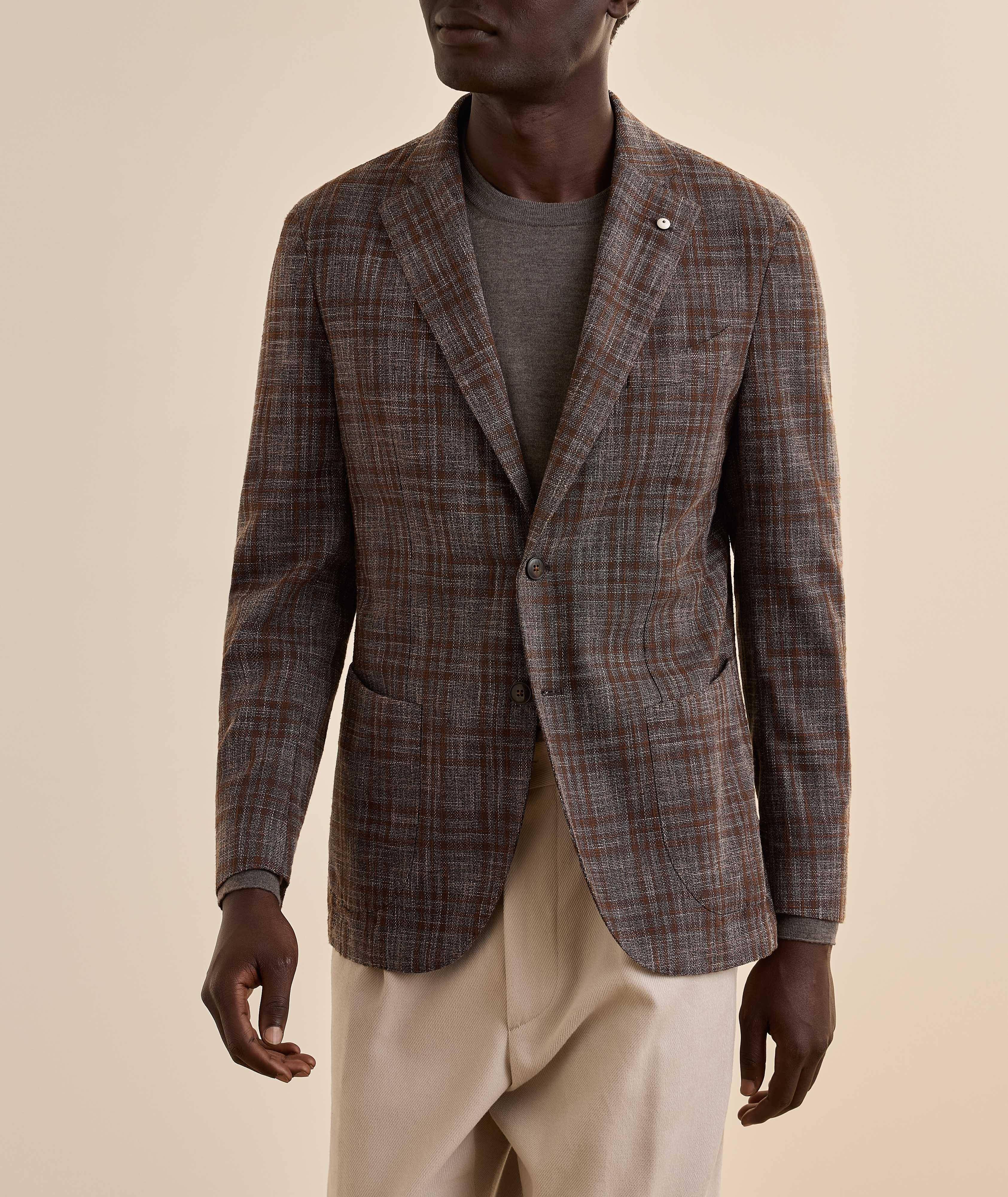 Veston sport laine-mélange quadrillé image 1