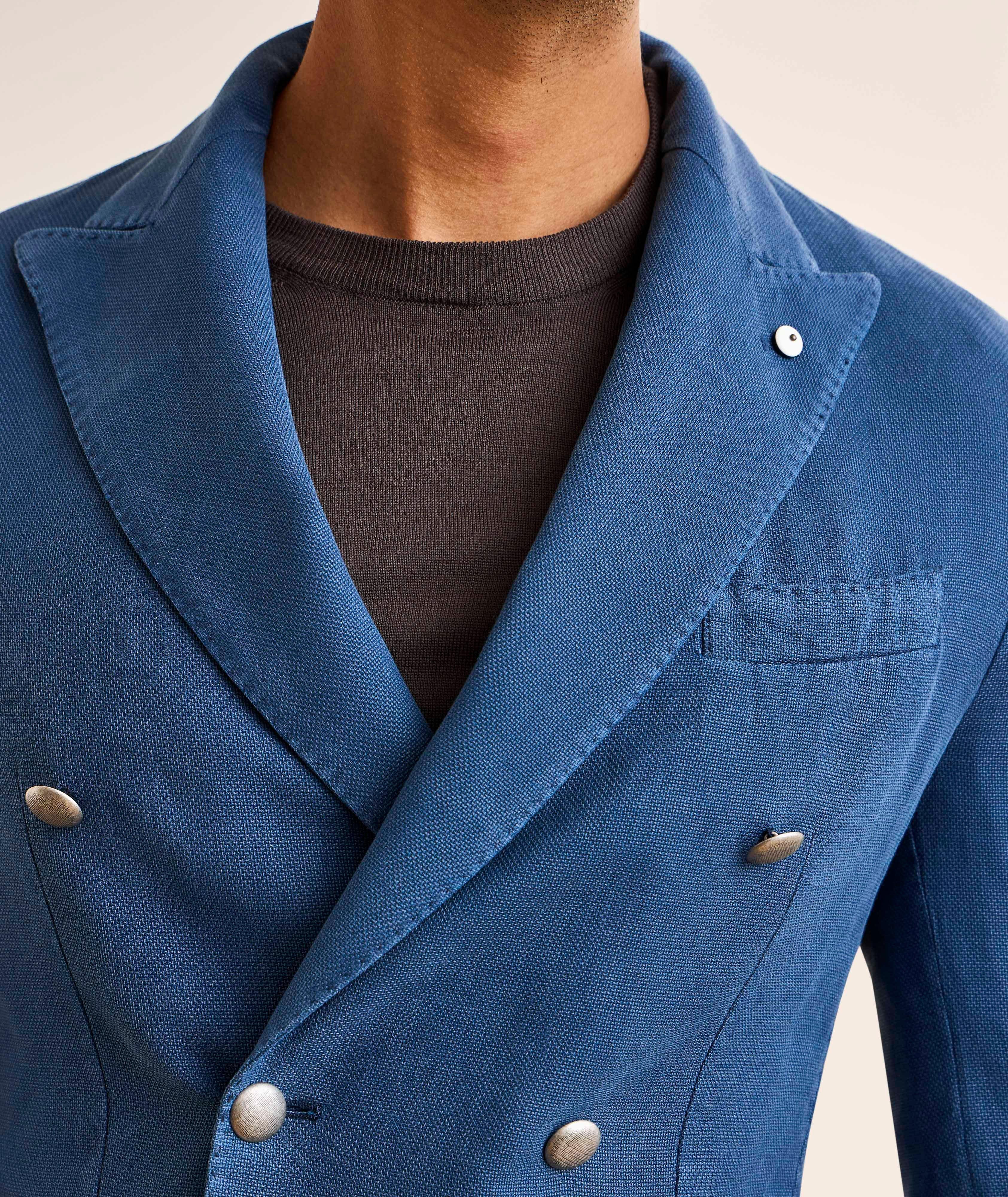Veston sport coton-mélange double-boutonnage image 2