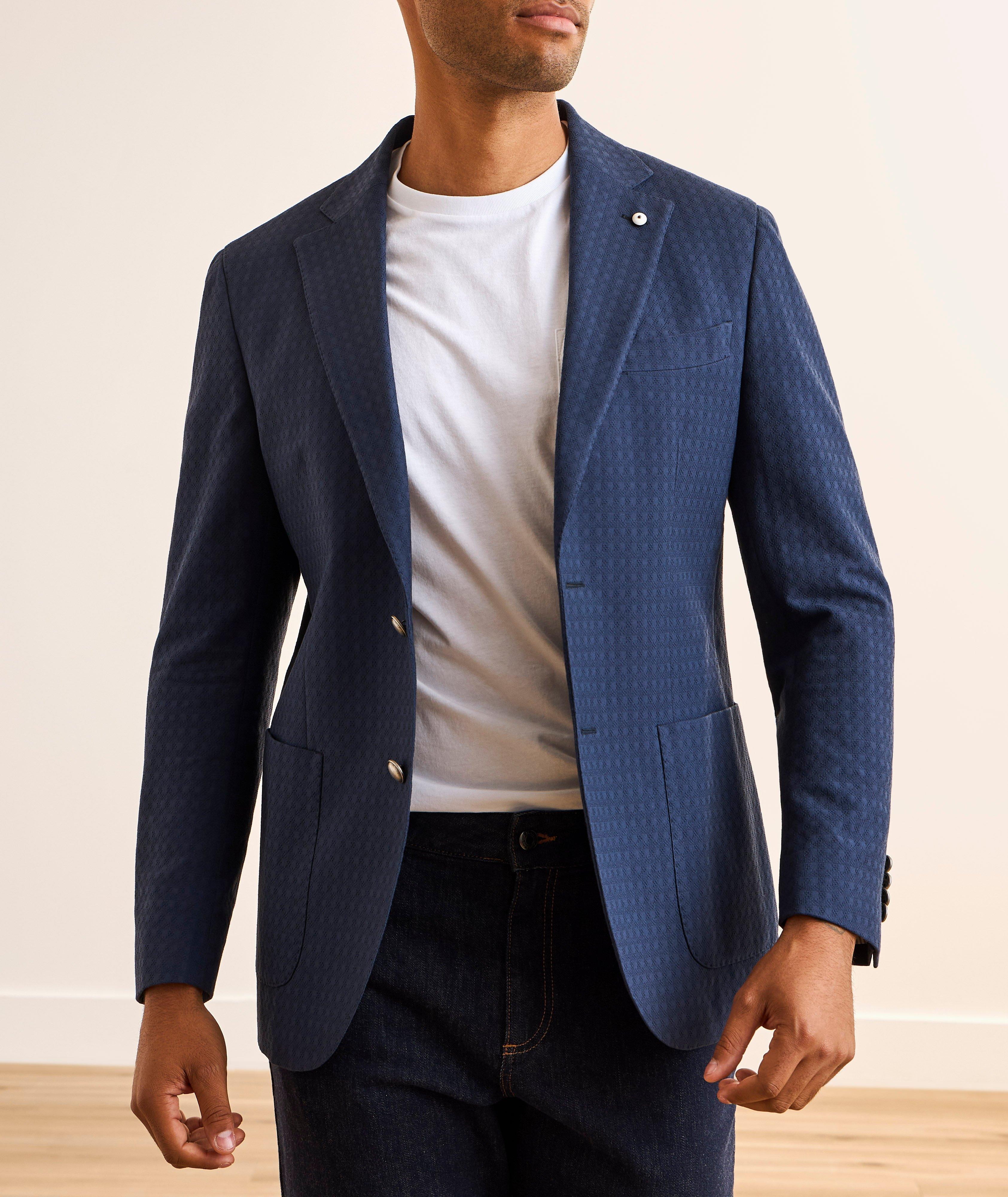 Veston sport coton texturé image 1