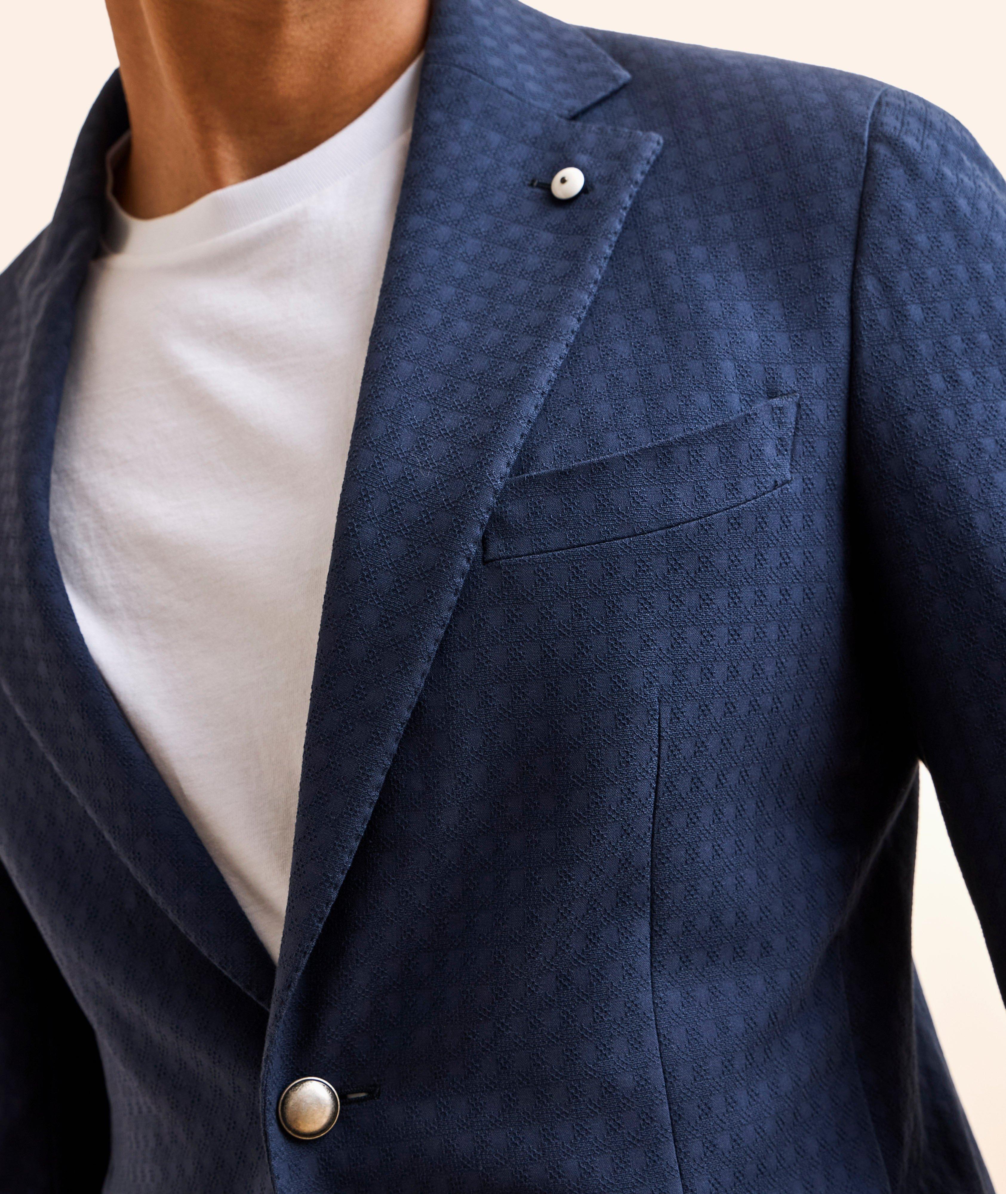 Veston sport coton texturé image 3